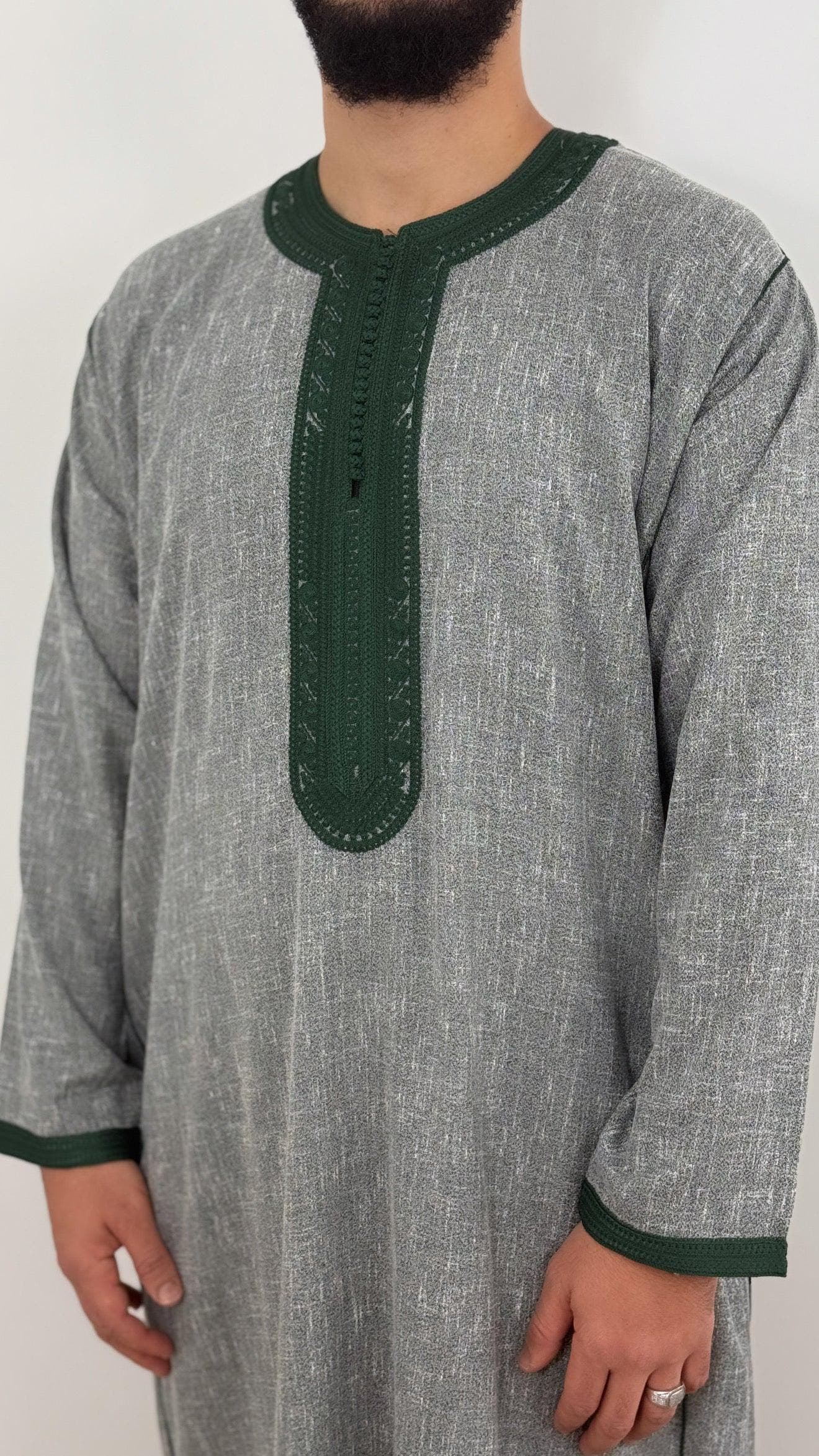 kaftan thobe Long sleeve  Linen style Moroccan - image 4