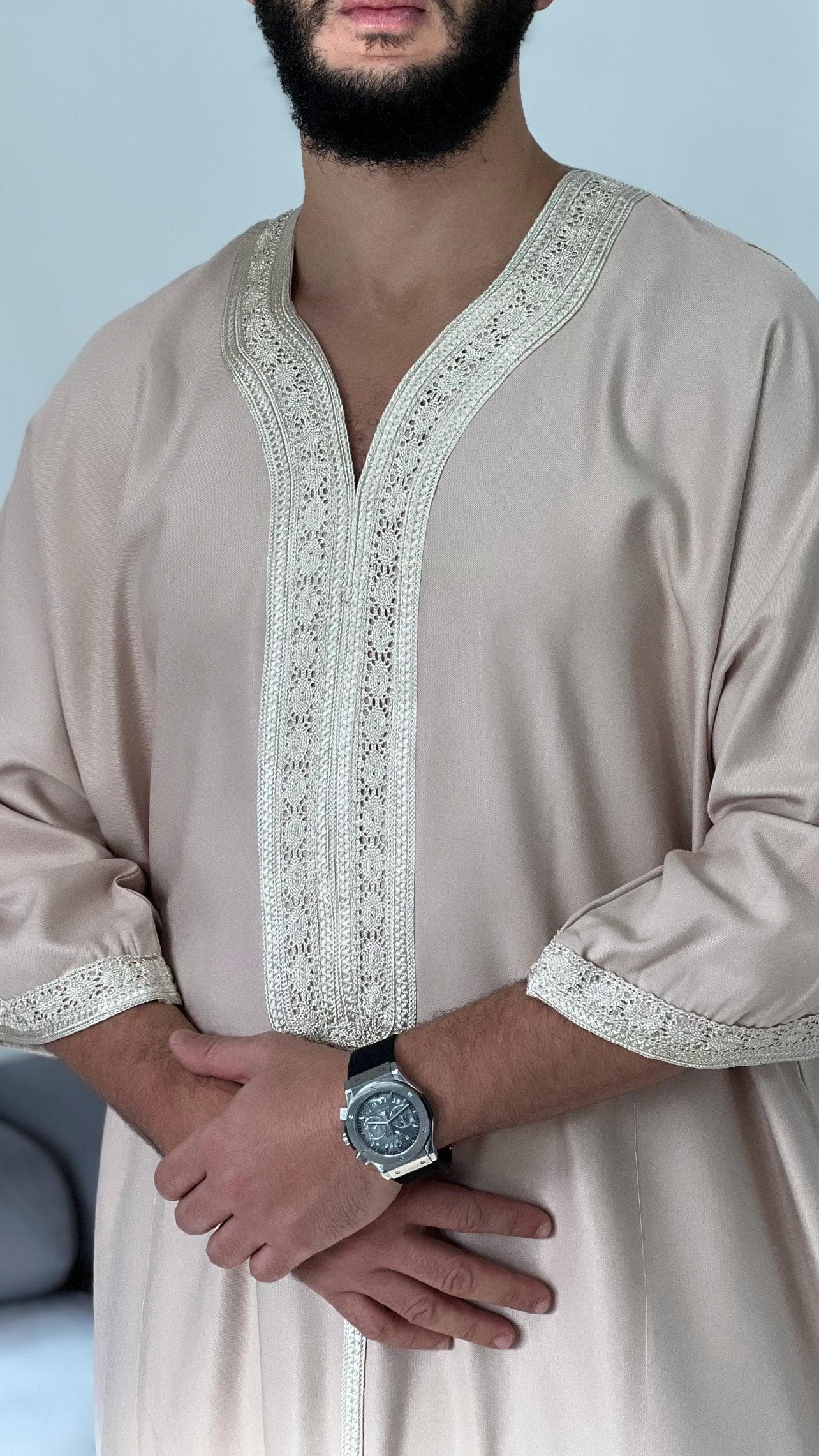 Moroccan Thobe Premium Jubbah kandora 2 pockets - image 5