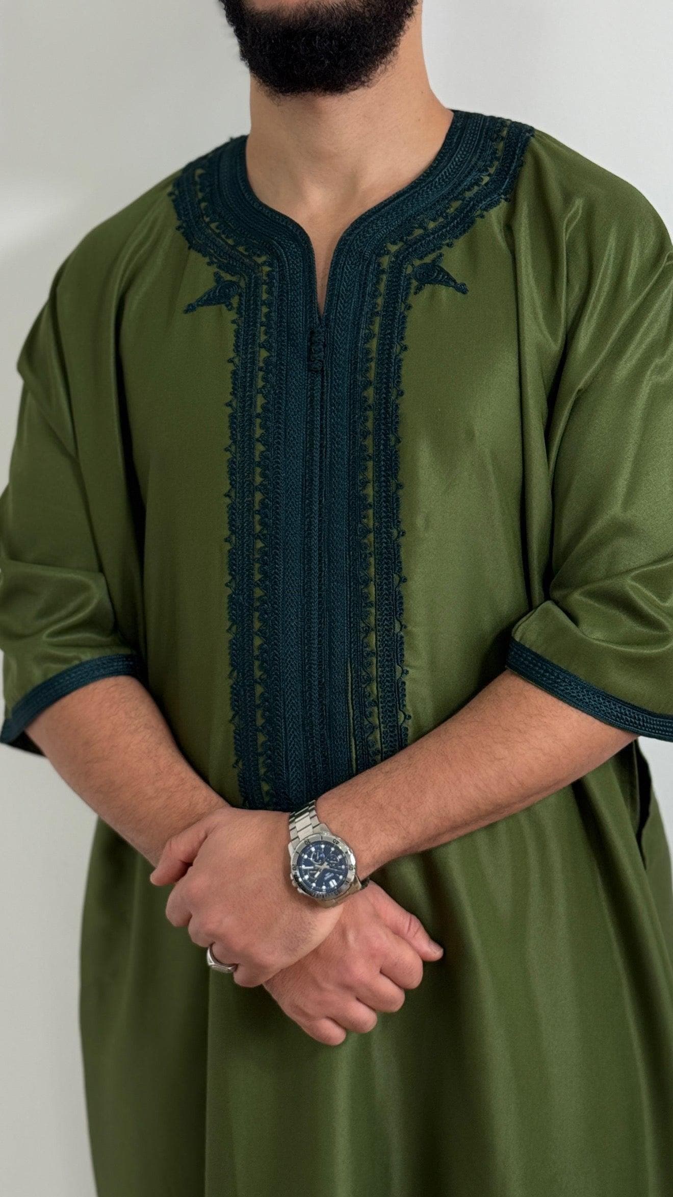 Thobe Gabardine Embroidery Jubbah Thobe kandora - image 3