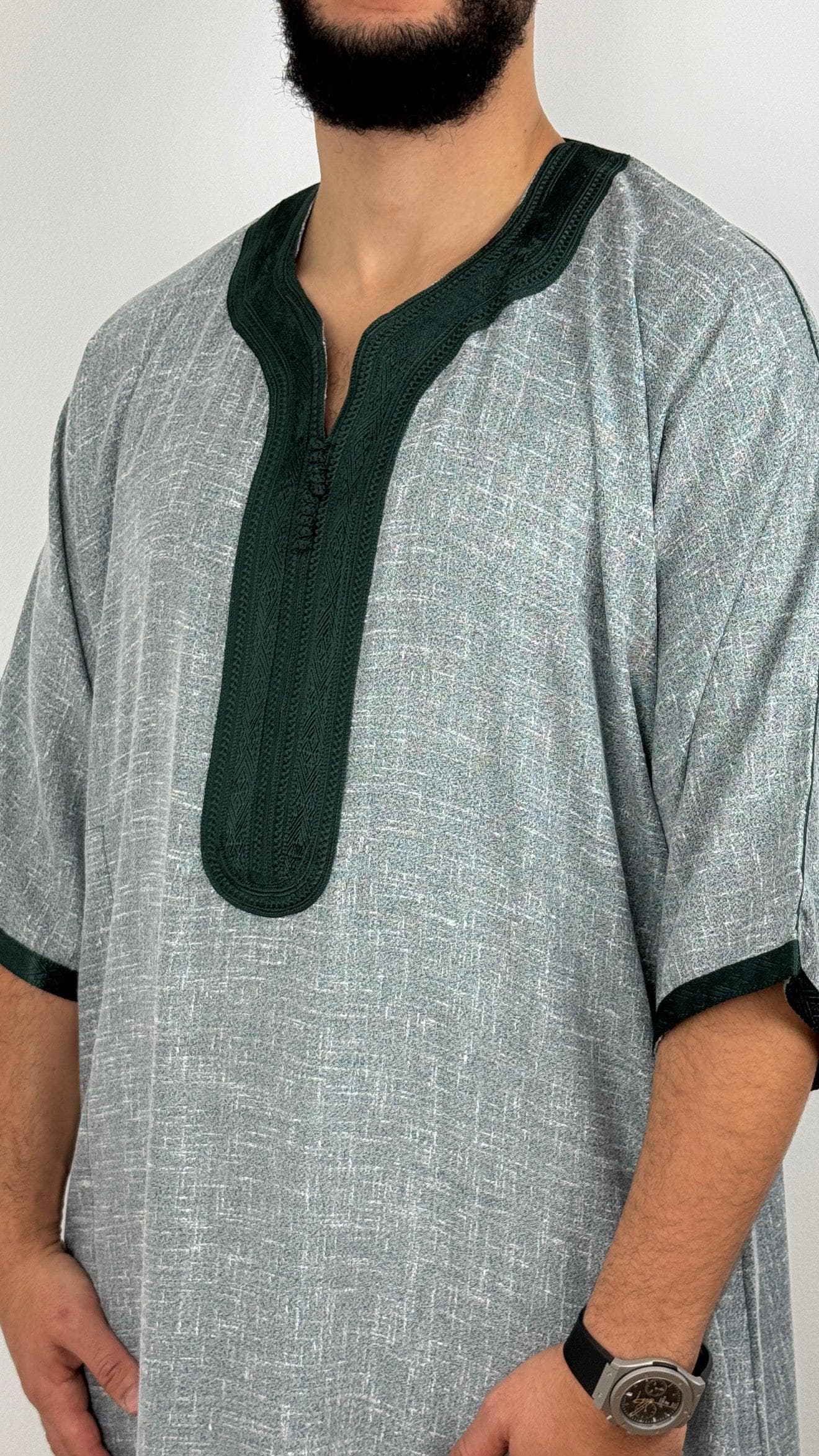 Moroccan  linen Thobe jubbah - image 4