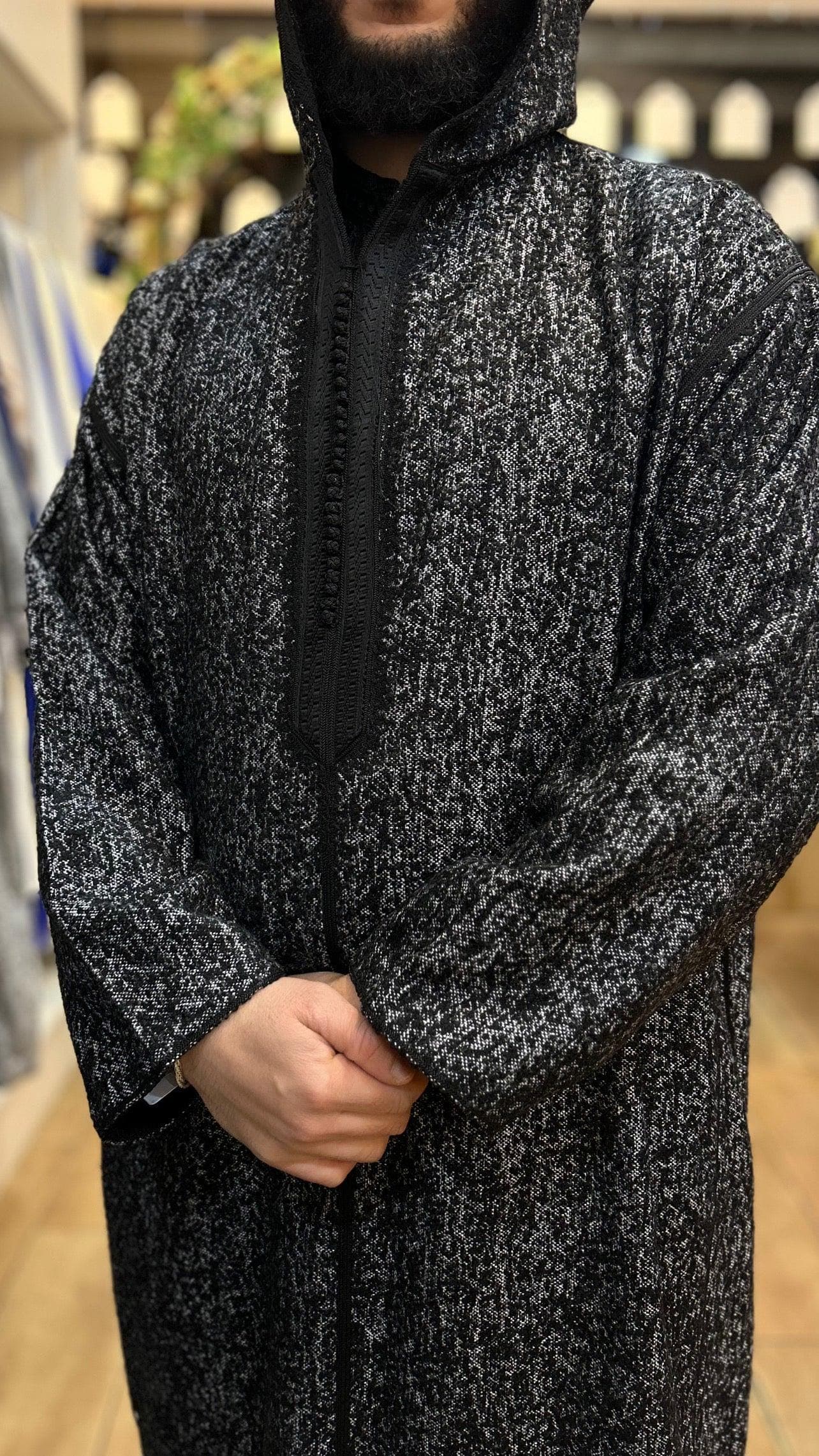 Winter Hooded Thobe Djellaba Premium Wazan