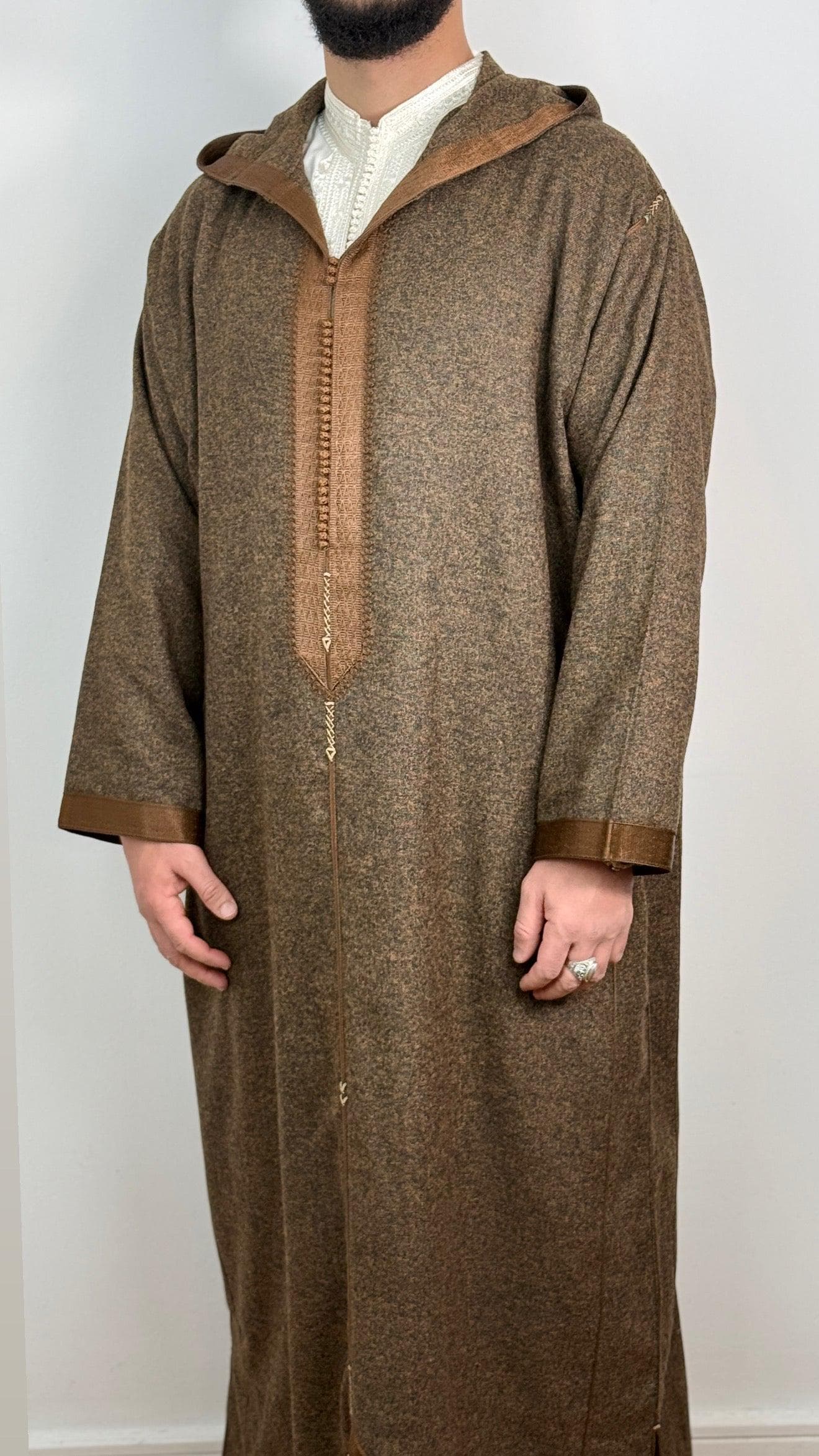 Hooded Thobe Luxury Moroccan Djellaba - image 4