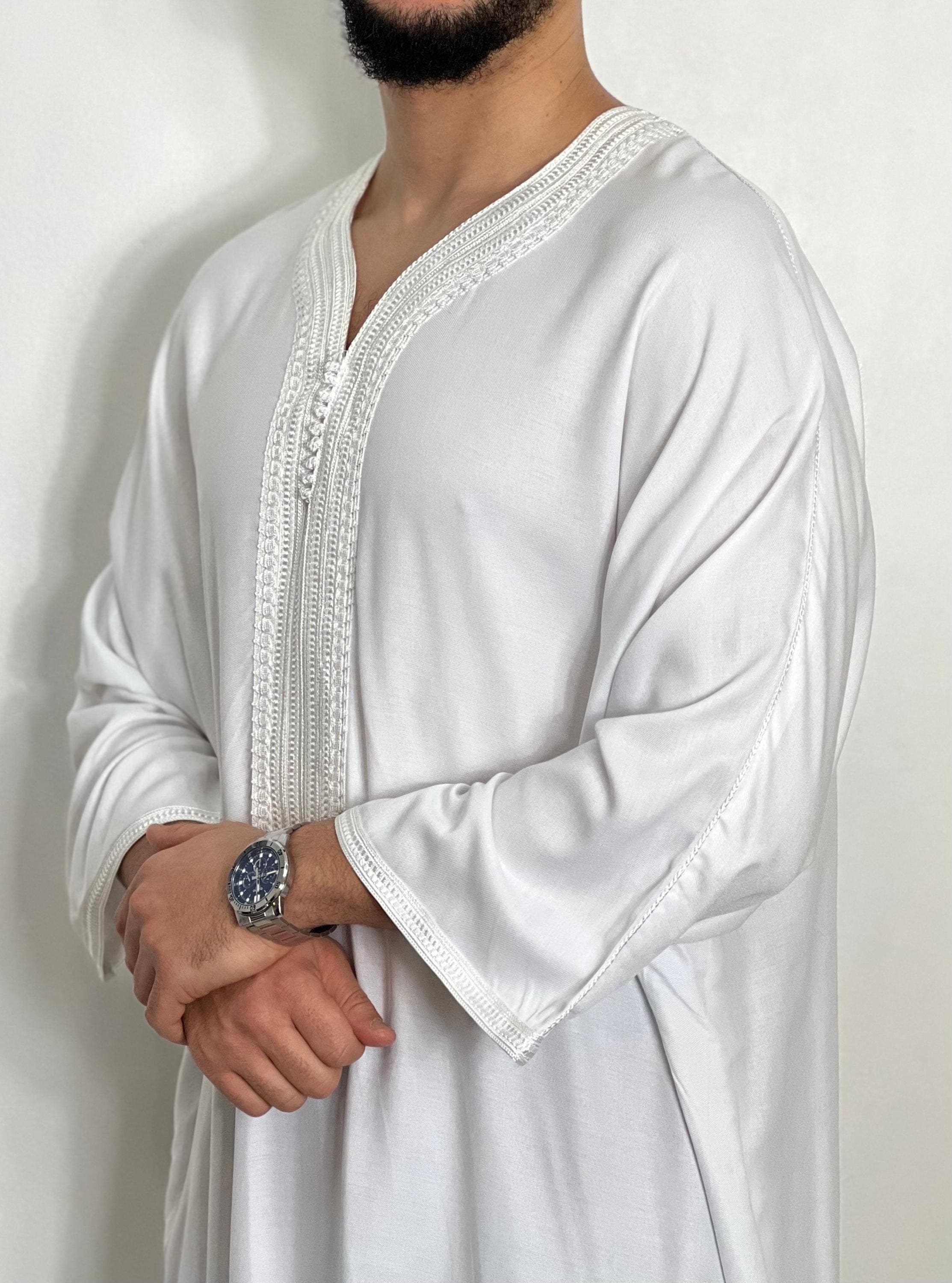 Moroccan Men’s Thobe Cotton blend Islamic kandora