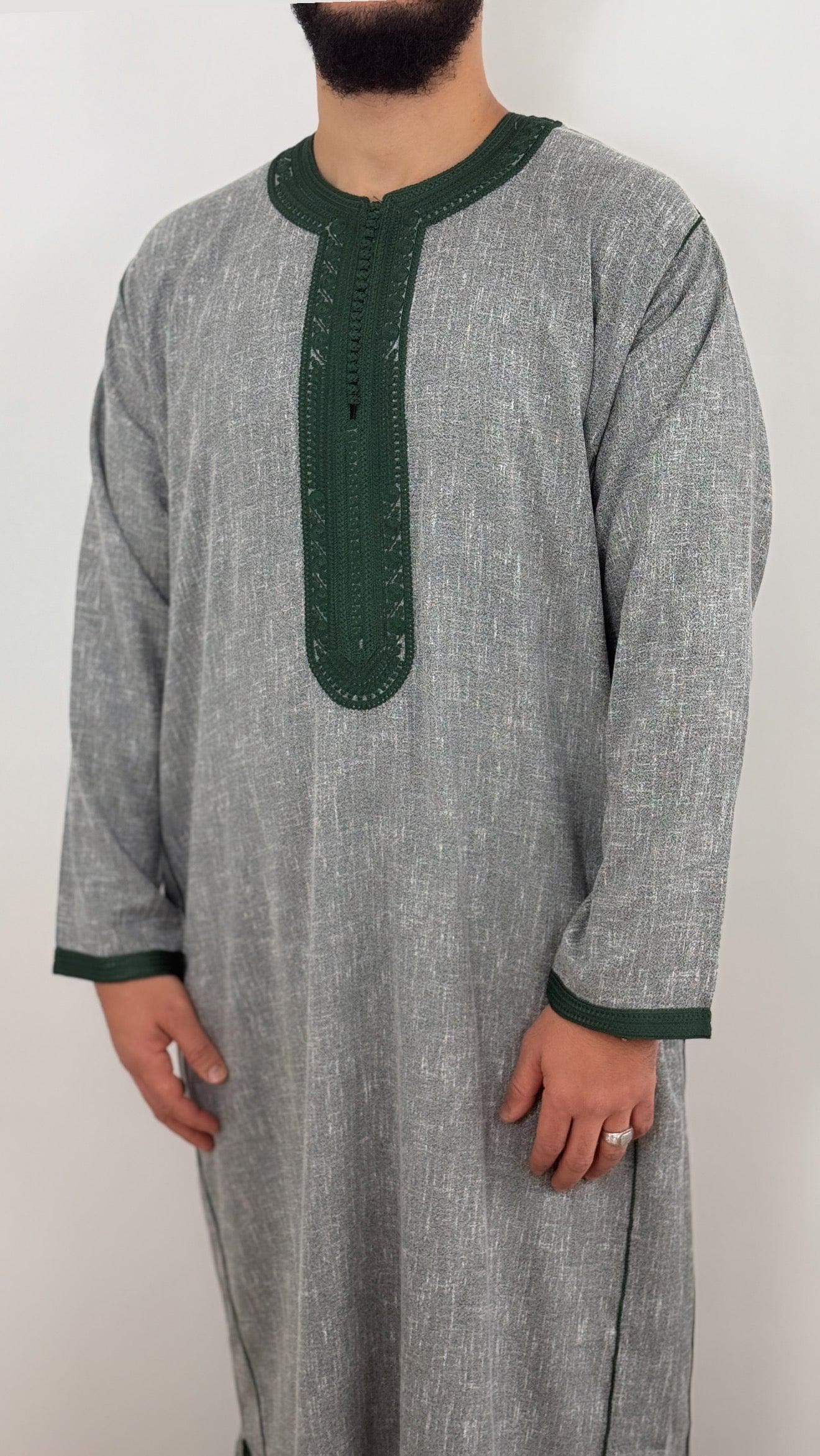 kaftan thobe Long sleeve  Linen style Moroccan - image 3