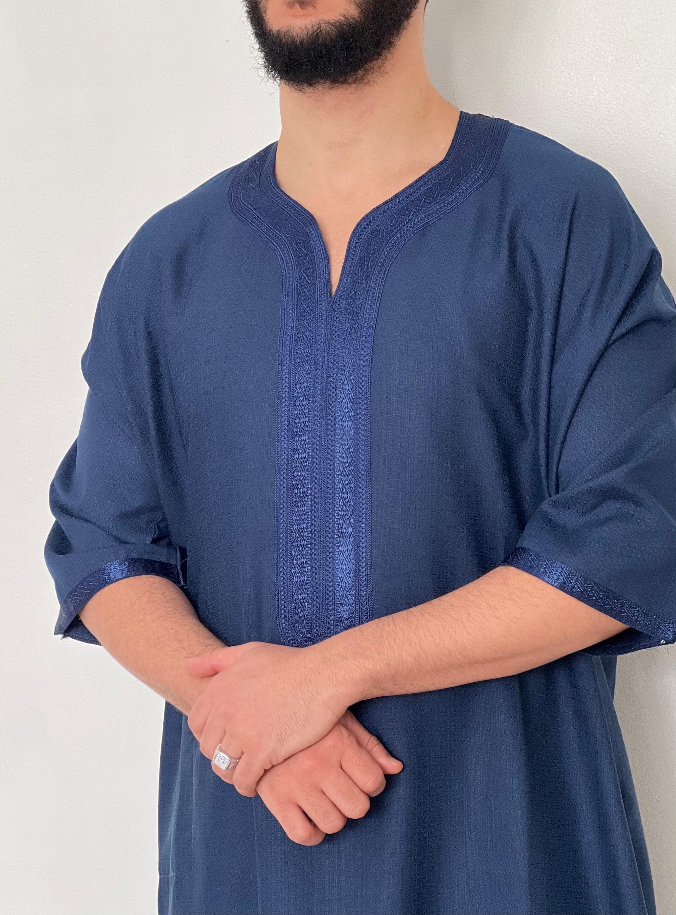 Linen blend Thobe Moroccan - image 3