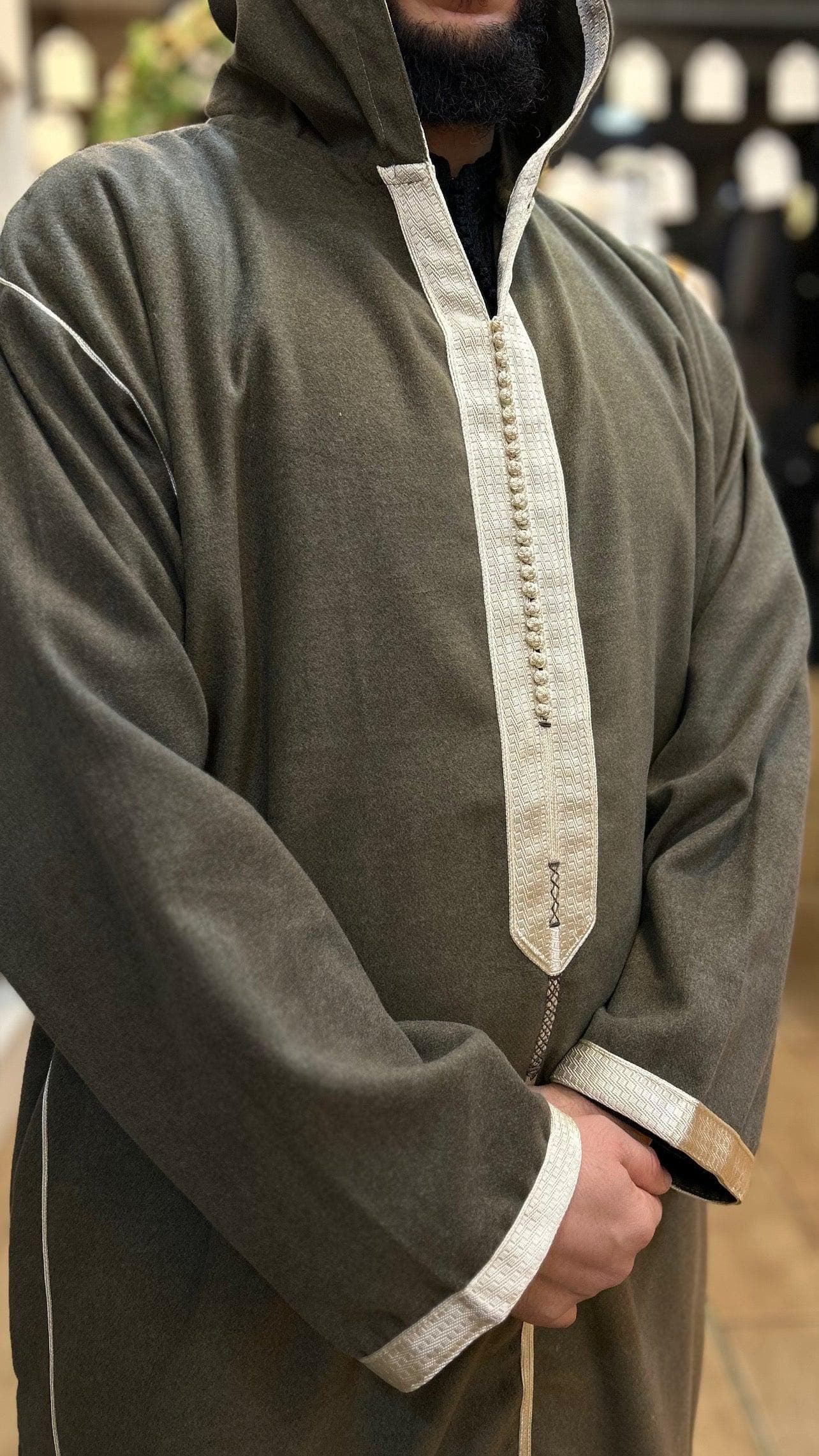 Hooded Thobe Winter Djellaba Hooded Mlifa - image 5
