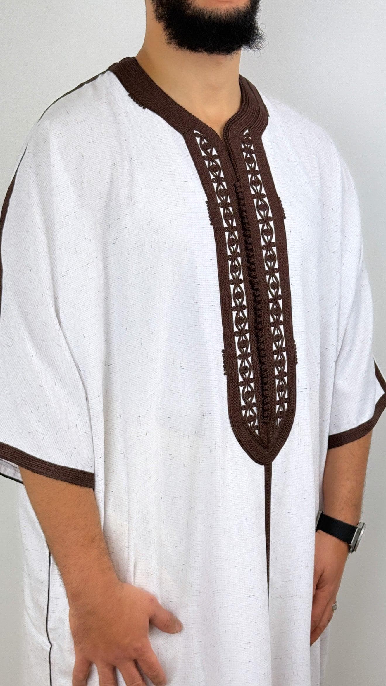 Moroccan Royal Thobe Jubbah Handmade Light weight - image 4
