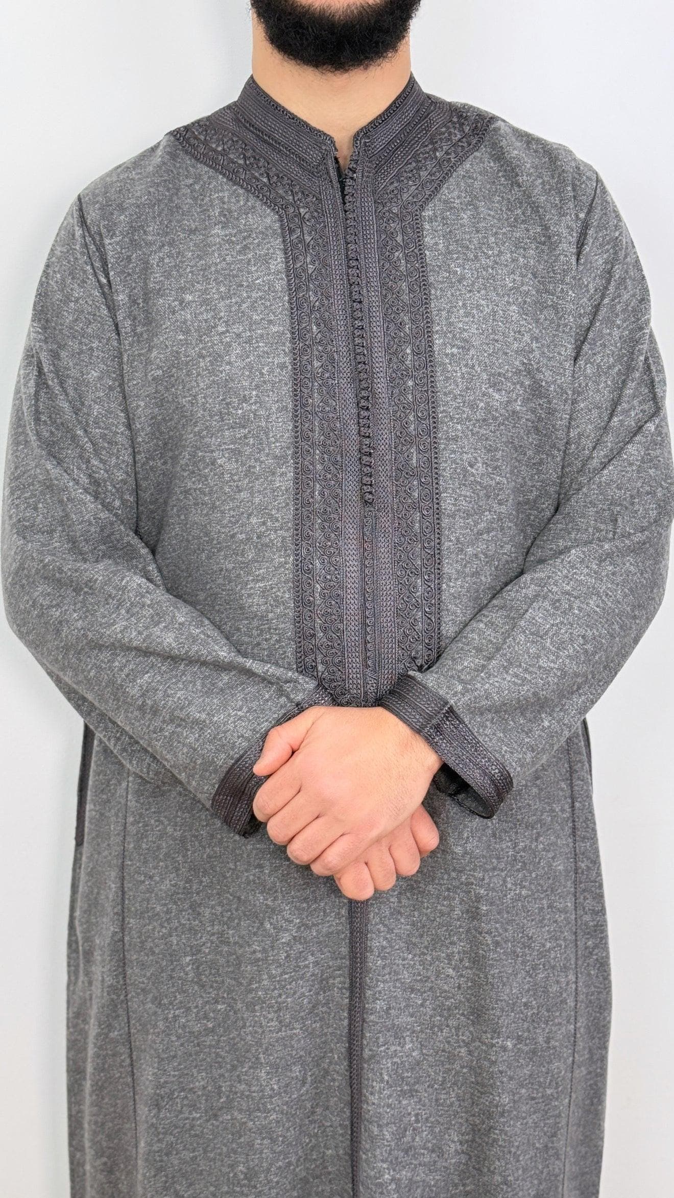Kaftan Winter color Tweed Long Sleeve Thobe - image 5