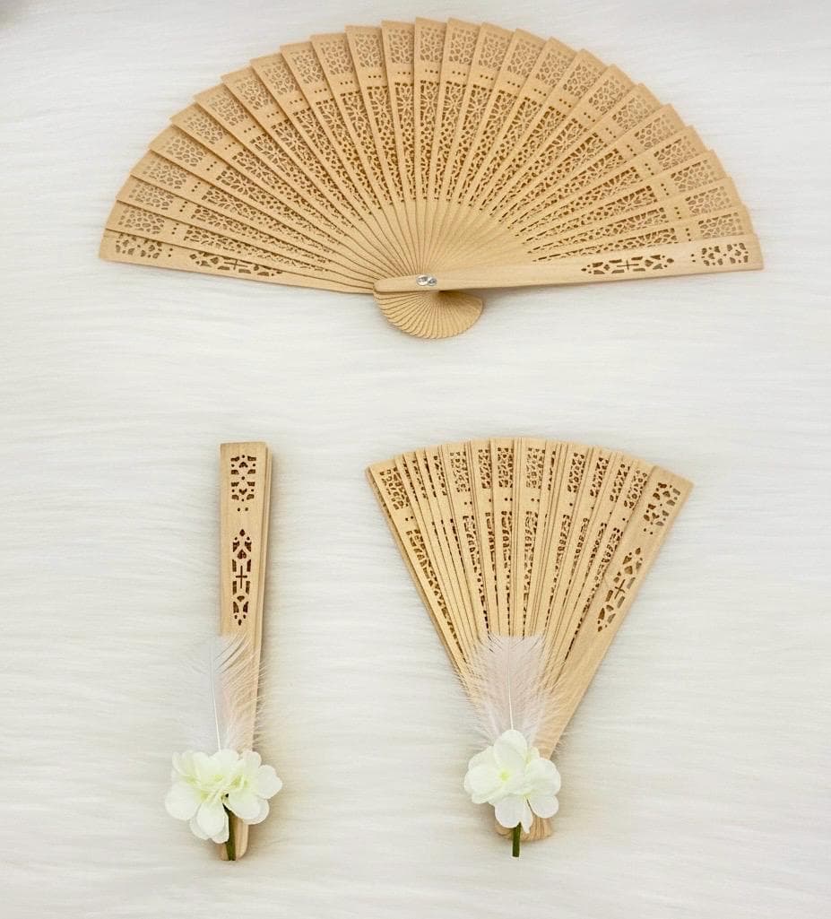 Personalized Wedding Fans , Bridal Shower , Summer Wedding Favors Wooden Fan , Bridesmaid Groomsman Hand-Fan - image 5