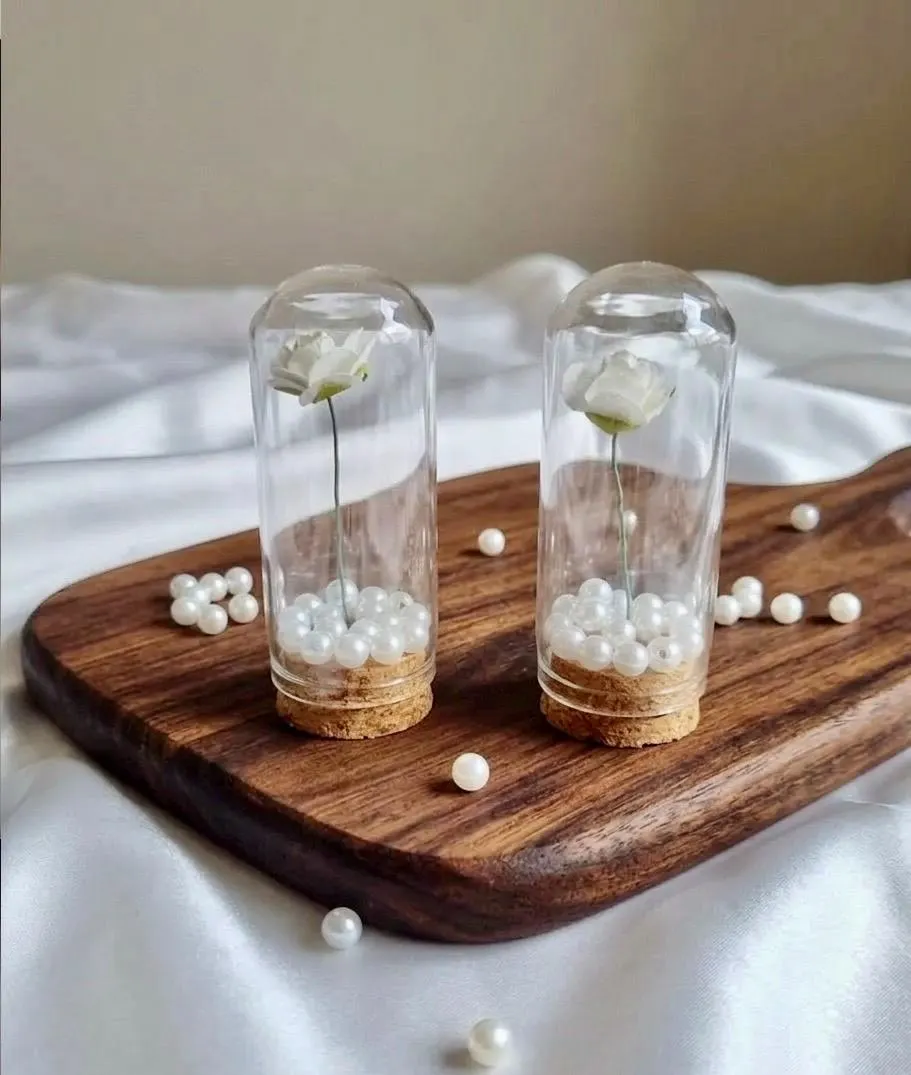 Personalized Enchanted Rose Glass Dome Wedding Favor - Beauty and the Beast Favors - Baptism - Engagement - image 4