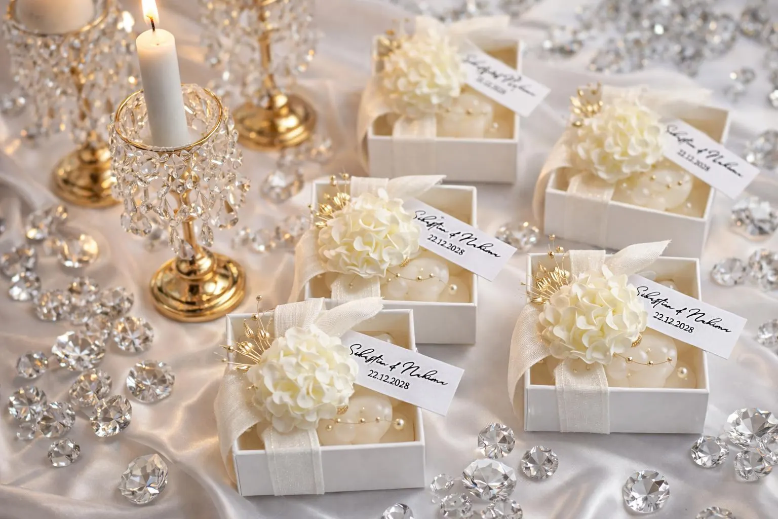 Personalized Wedding Favor Candle  | Bridal Shower Gift | Custom Name  Scented Candle - image 3