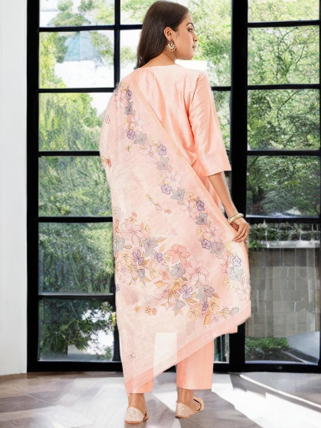 Gold Kurta Suit Indian Wedding Guest Outfit - image 5