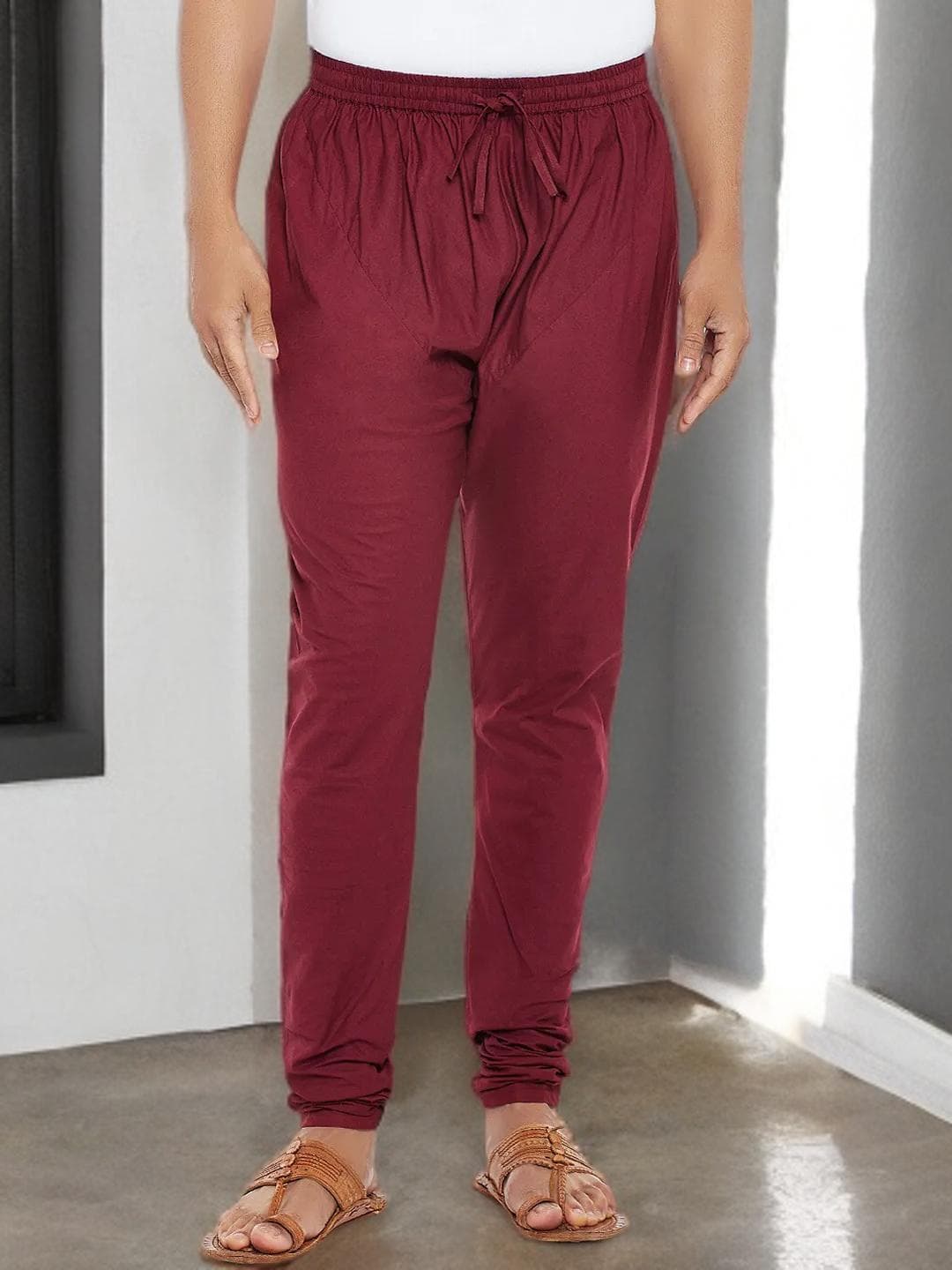 Mens Cotton Churidar Traditional Indian Bottom Wear - image 5