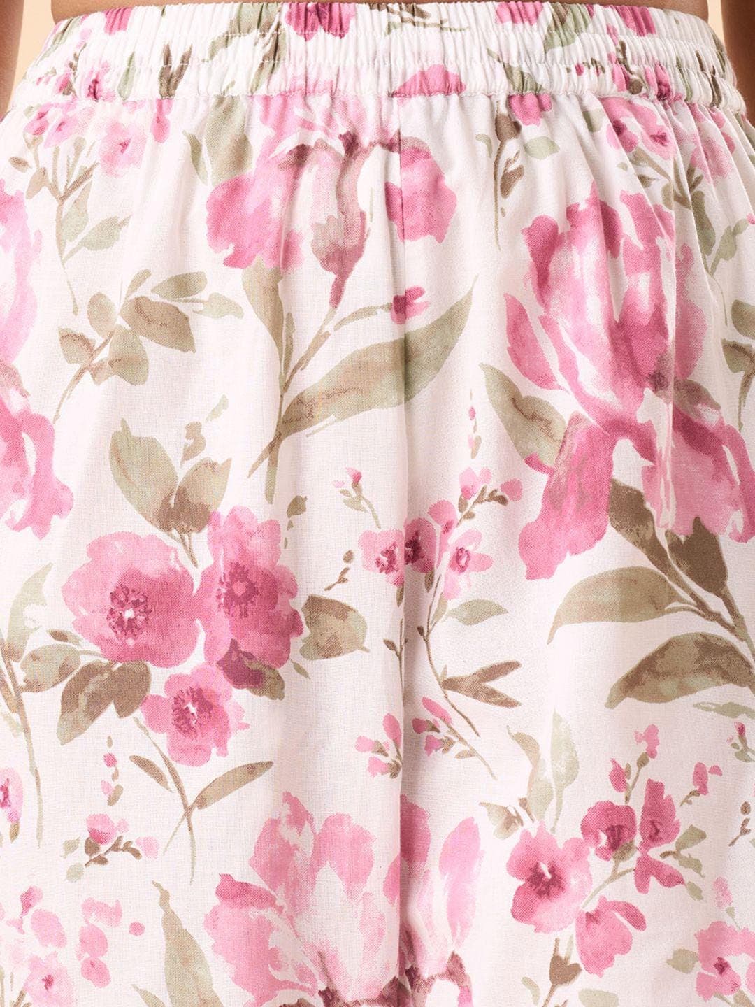 Pink Kurta Set Cotton Palazzos Indian Outfit - image 3
