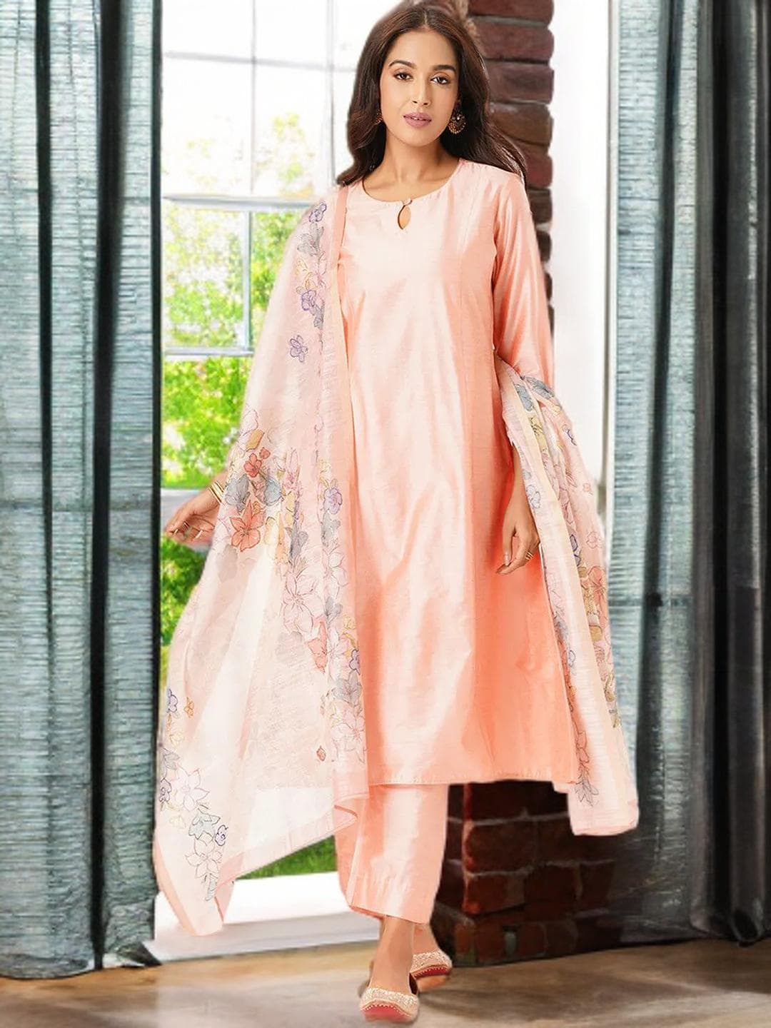 Gold Kurta Suit Indian Wedding Guest Outfit - image 4