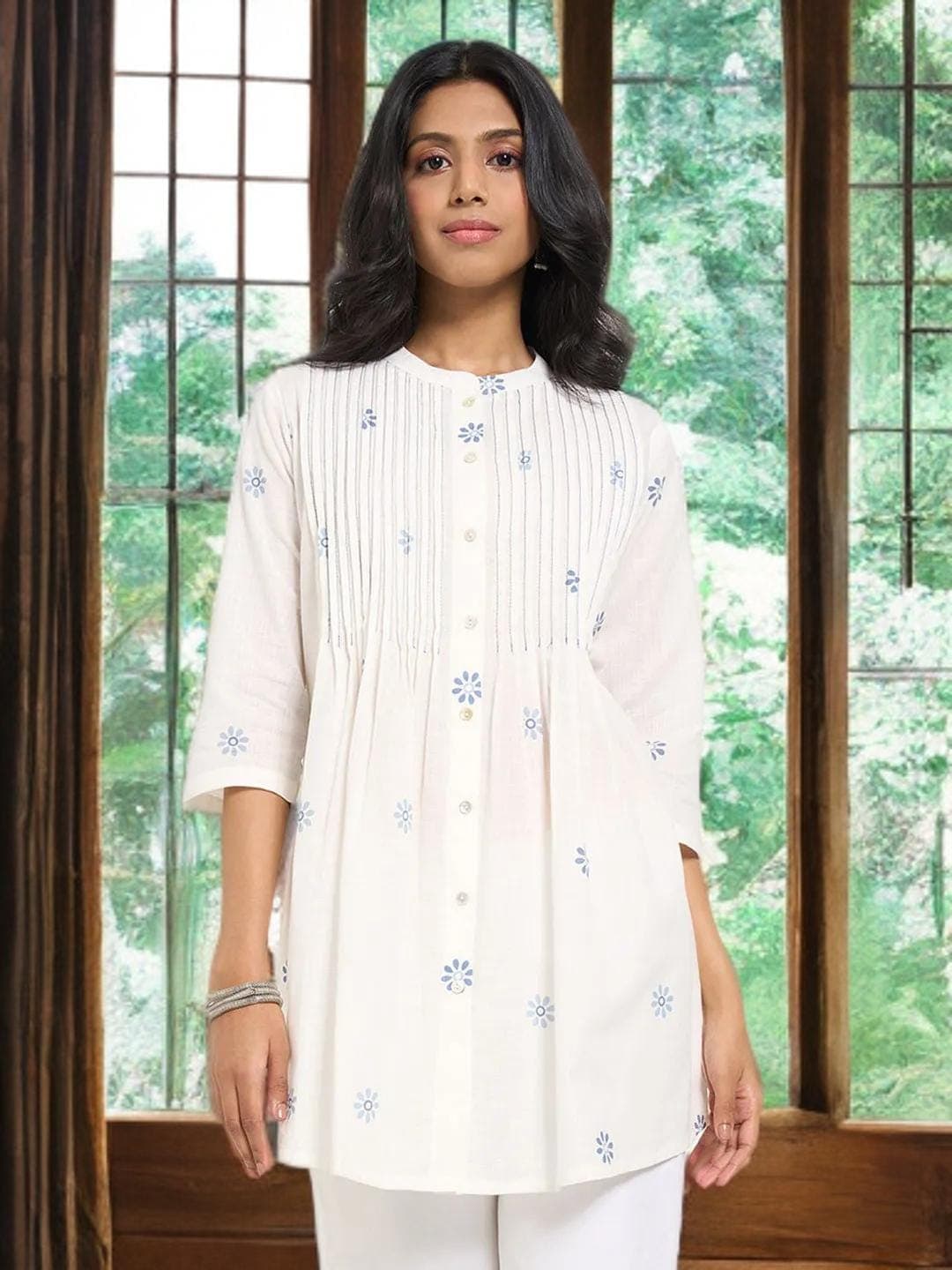 Angelcore Tunic Ethereal Blue Dreamy Top