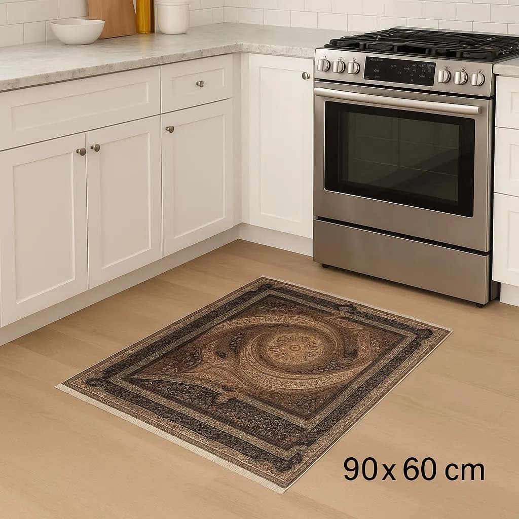 Persian Style Area Rug – Boho Small Carpet, Floor Mat, Rug for Kitchen, Bedroom, Entryway - image 4