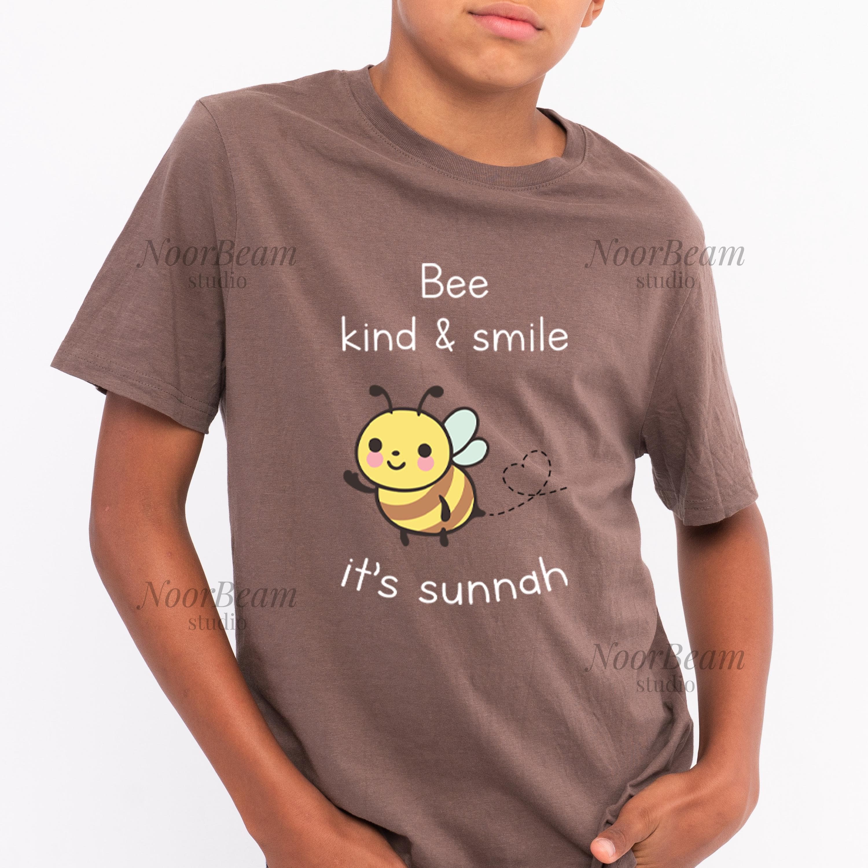 Bee Kind Islamic Graphic T-shirt PNG | Muslim Children T-Shirt Design (Instant Download) - image 3