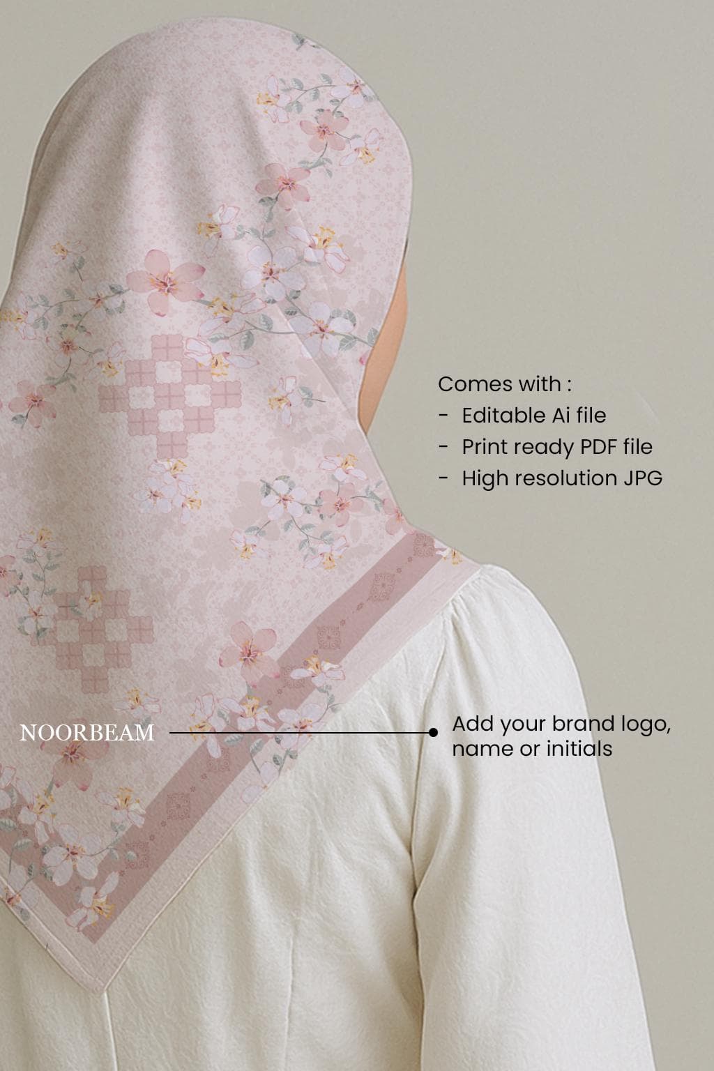 Hijab Pattern Vol.3 – Scarf Design – Digital Download - image 4