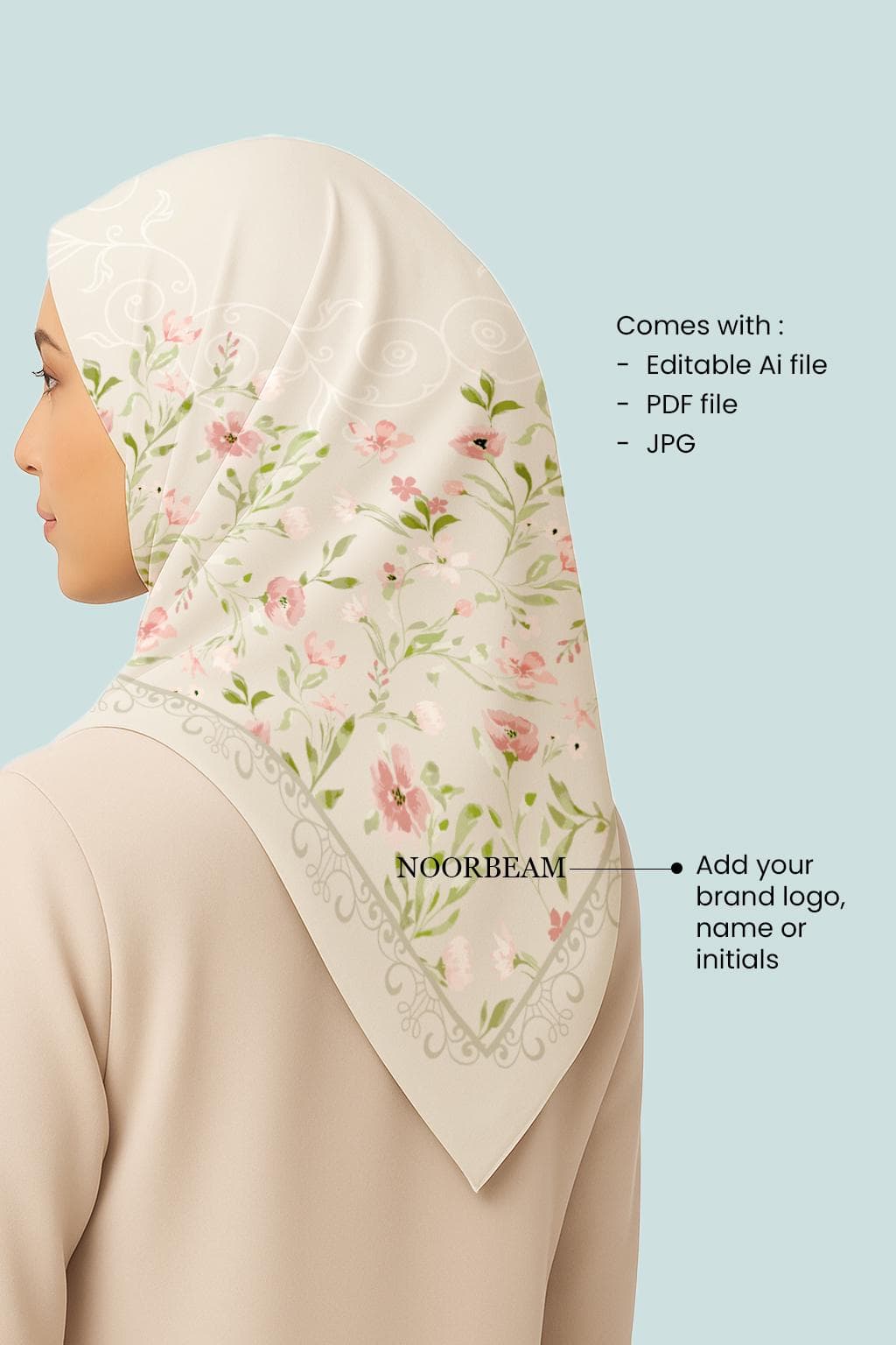Hijab Pattern Vol.2 – Scarf Design – Digital Download - image 4