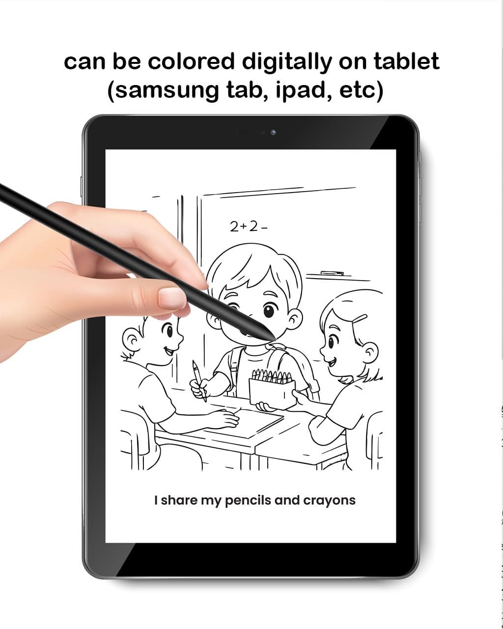 20 School Manners Coloring Pages for Kids | Islamic Printable| Instant Download - image 4