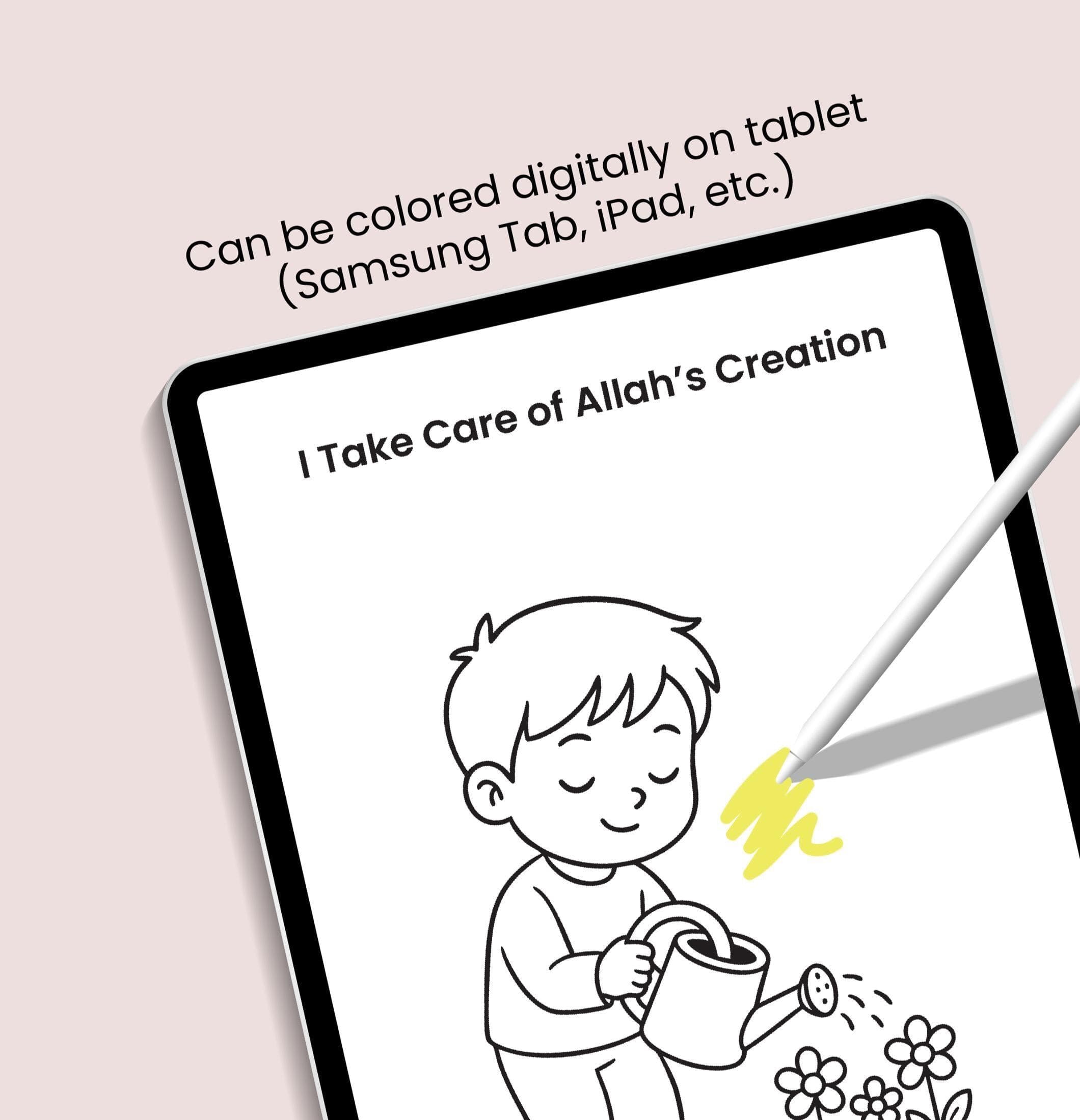 20 Islamic Coloring Pages for Kids – Muslim Manners Coloring Sheets, Printable PDF - image 5