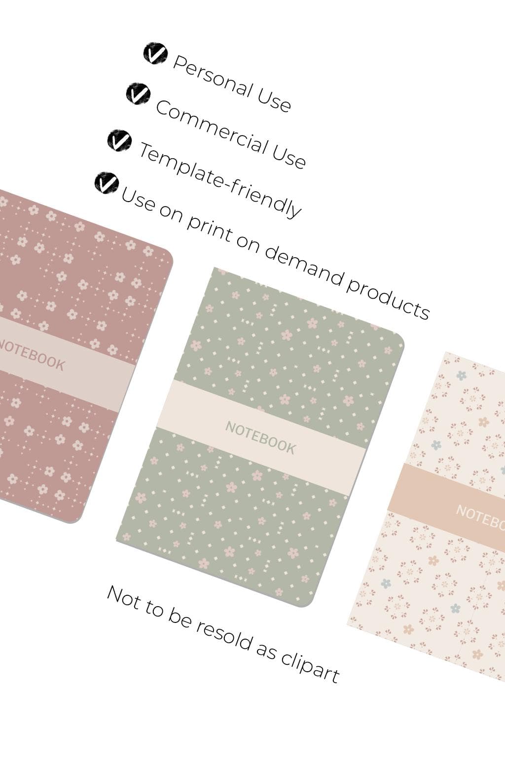 Floral Seamless Pattern | Soft Pastel Fabric Design (Digital Download) - image 4