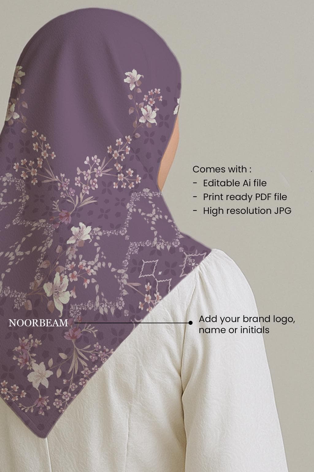 Hijab Pattern Vol.1 – Scarf Design – Digital Download - image 4