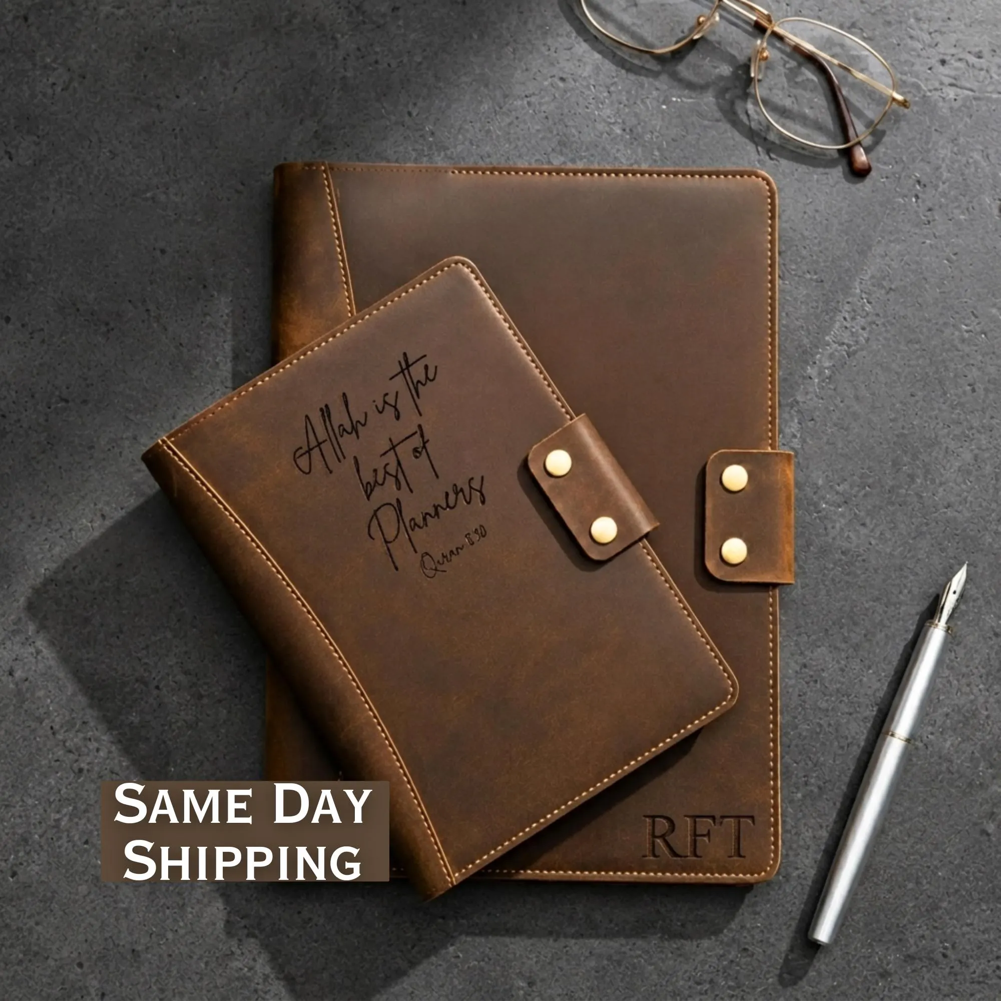 Custom Muslim Journal Cover, Islamic Leather Notebook, Quran Verse Leather Notebook, Muslim Study Journal, Islamic Gift for Muslim Friends