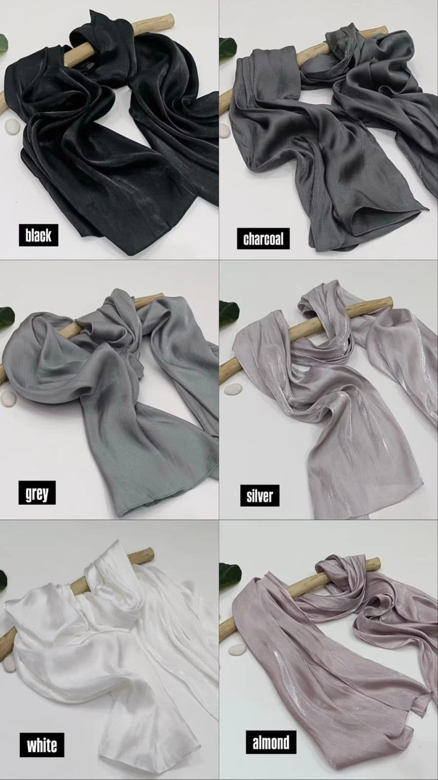 Pashmina Scarf Wrap Shawl Shimmer Silky Modesty - image 3