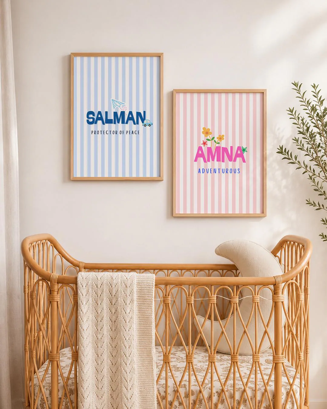 Custom Baby Name Meaning Print, Personalized Girl or Boy Nursery Wall Art, Kids Room Decor, NewBorn Baby Gift (Digital Download) - image 3