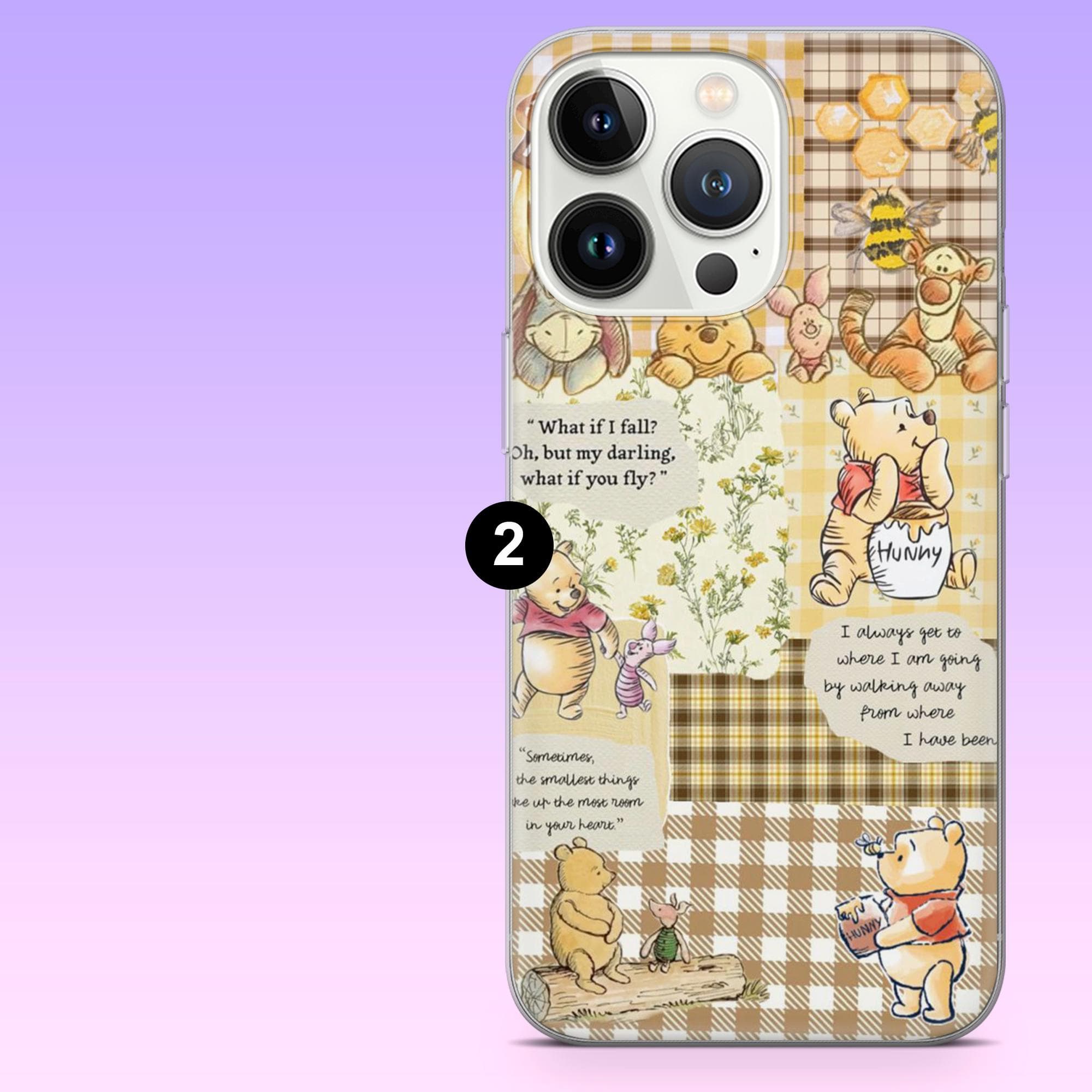 Winnie the Pooh Phone Case Disney Pooh Bear Cover for iPhone 17Pro, 16, 15, 14, 13, 12, Samsung S26, S25, S24, S23, A16, A56, Pixel 10, 9Pro - image 4