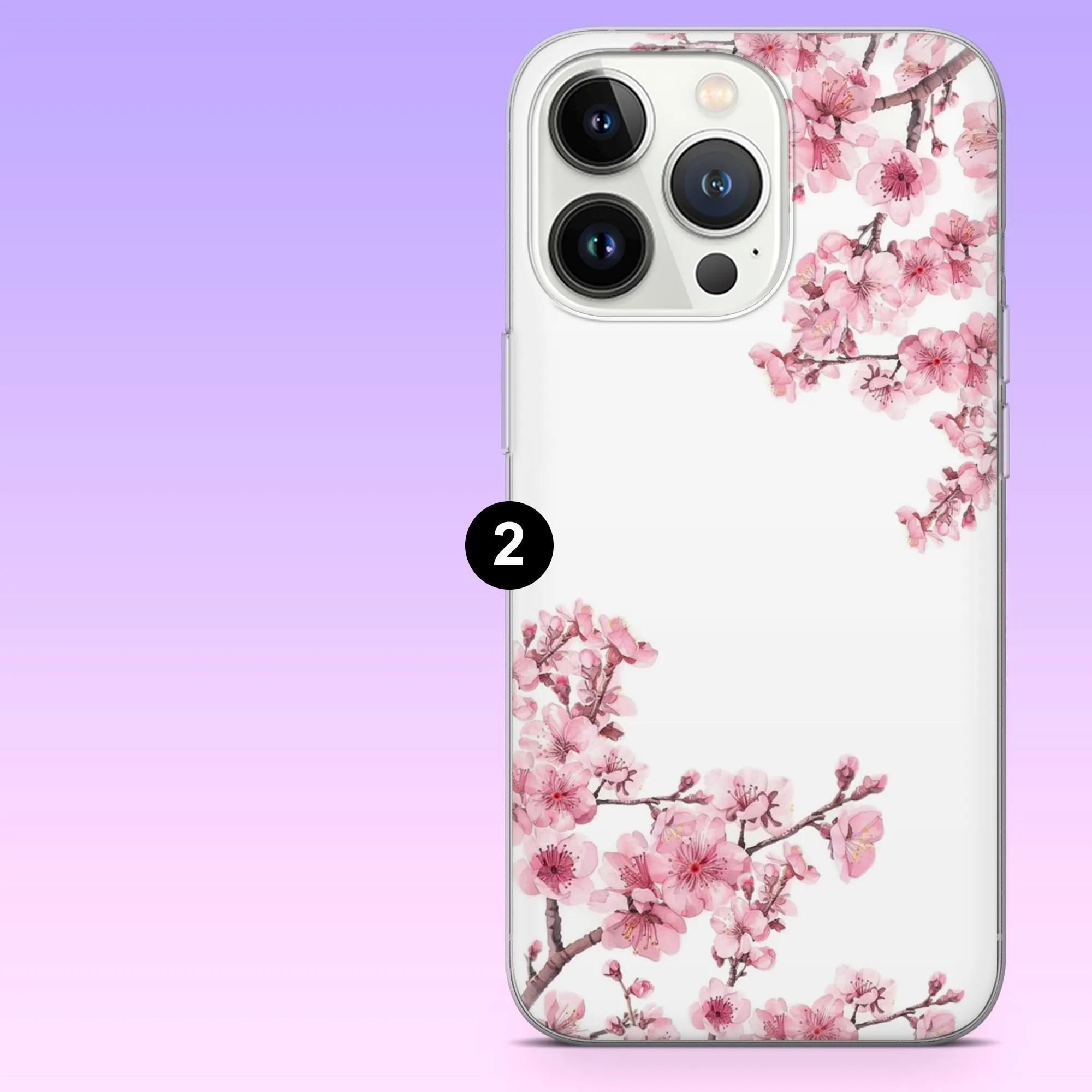 Sakura Phone Case Cherry Blossom Japanese Cover for iPhone 17Pro, 16, 15, 14, 13, 12, Samsung S25, S24, S23Fe, A16, A26, A56, Pixel 10, 9Pro - image 4
