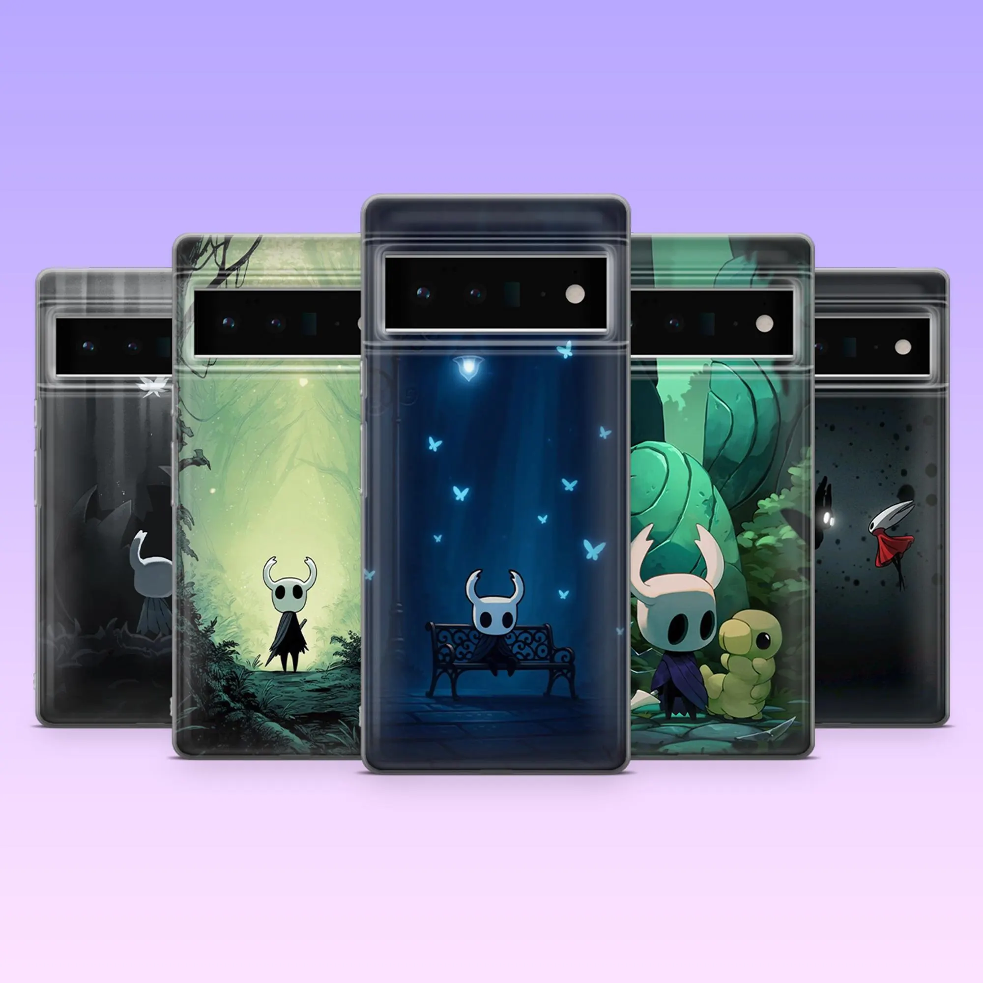 Hollow Knight Phone Case Silksong Cover for Google Pixel 10, 10Pro, 9, 9Pro, 8A, 8, 7A, 6A, Samsung S26, S25, S24Fe, A16, iPhone 17, 16