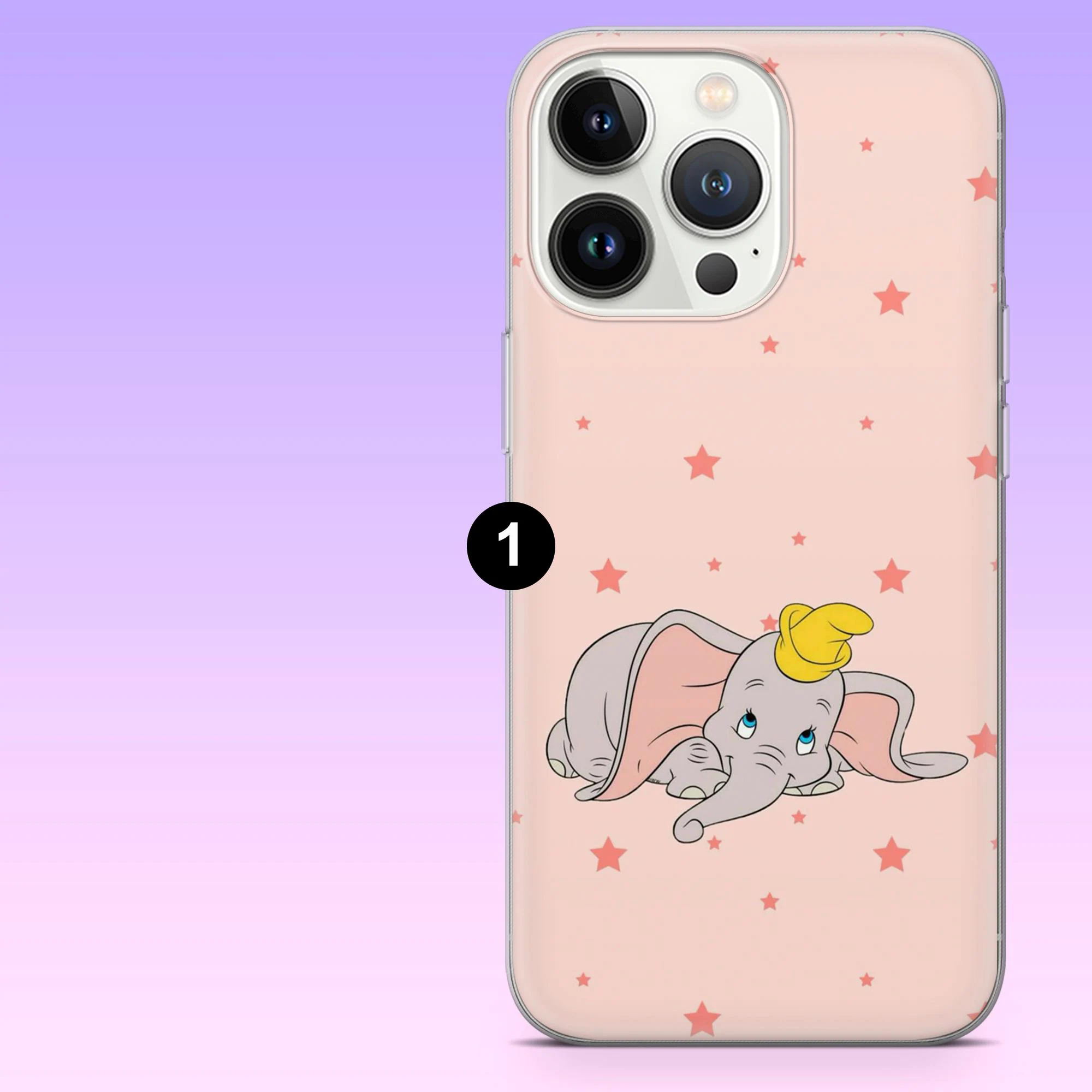 Dumbo Phone Case Cute Disney Elephant Cover for iPhone 17Pro, 16, 15, 14, 13, 12, Samsung S26, S25, S24, S23Fe, A16, A56, Pixel 10, 9Pro - image 3