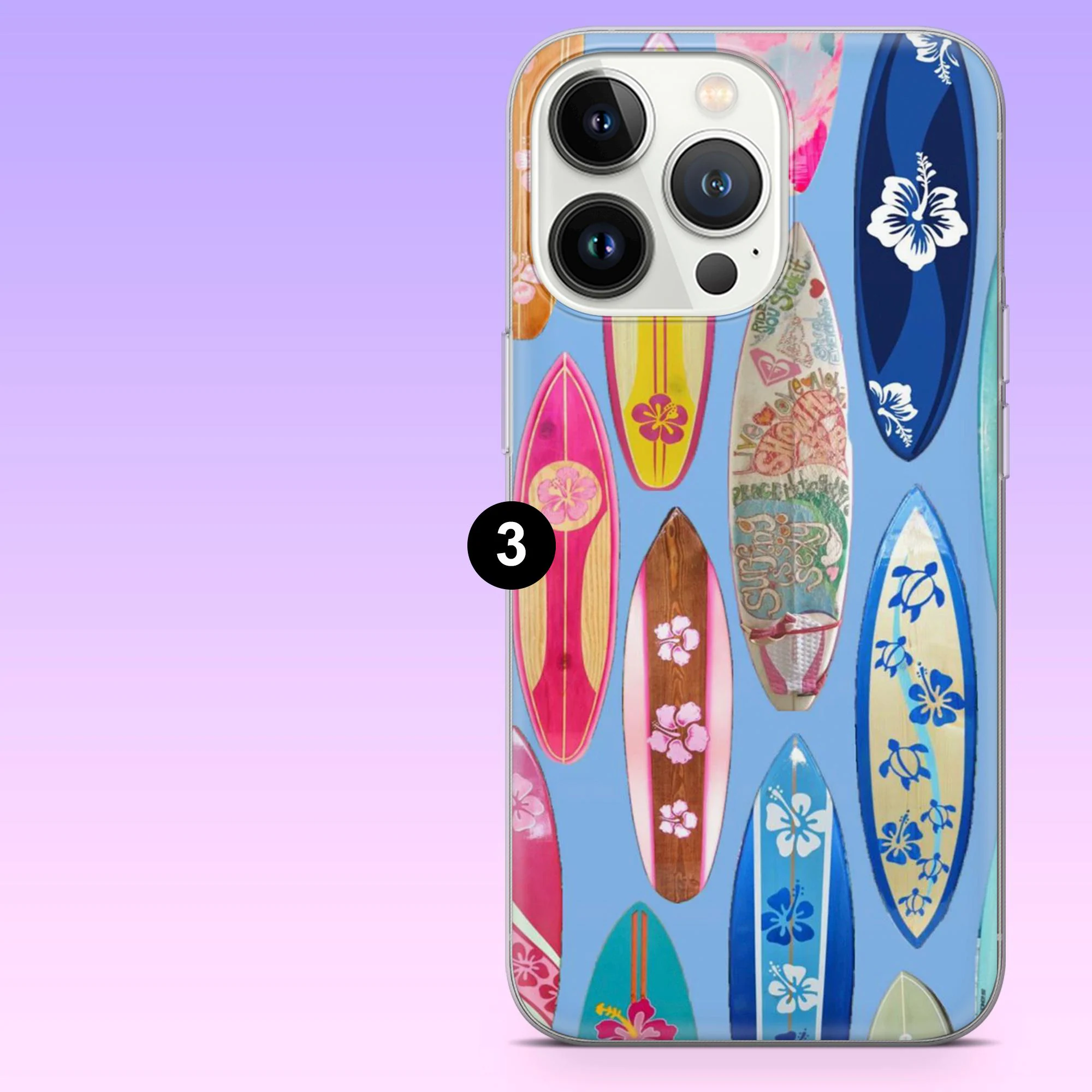 Surfing Phone Case Beachy Surfboard Cover for iPhone 17Pro, 16, 15, 14, 13, 12, Samsung S25, S24, S23Fe, S22, A16, A26, A56, Pixel 10, 9Pro - image 5