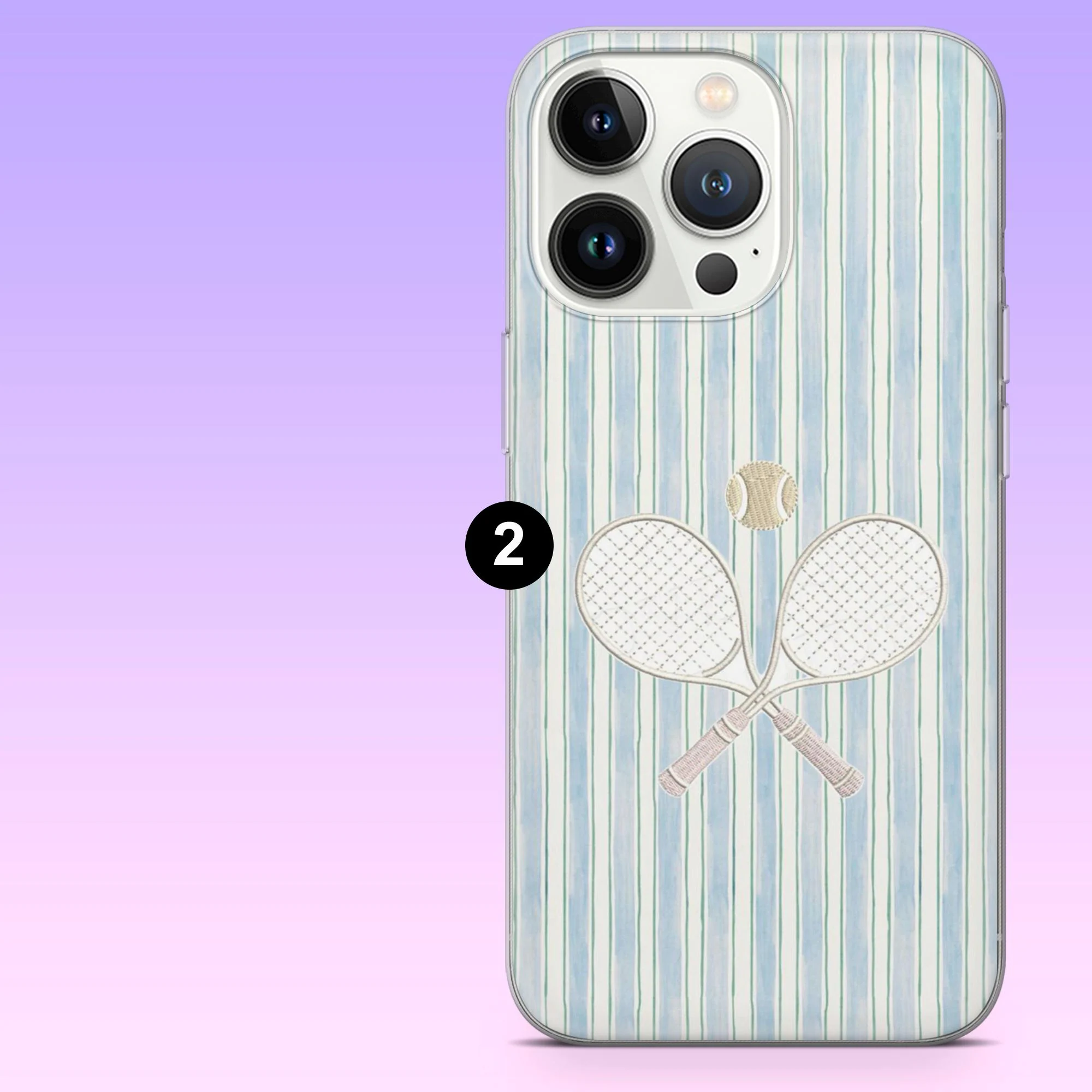 Tennis Phone Case Racket Ball Sport Cover for iPhone 17Pro, 16, 15, 14, 13, 12, Samsung S25, S24, S23Fe, S22, A16, A26, A56, Pixel 10, 9Pro - image 4