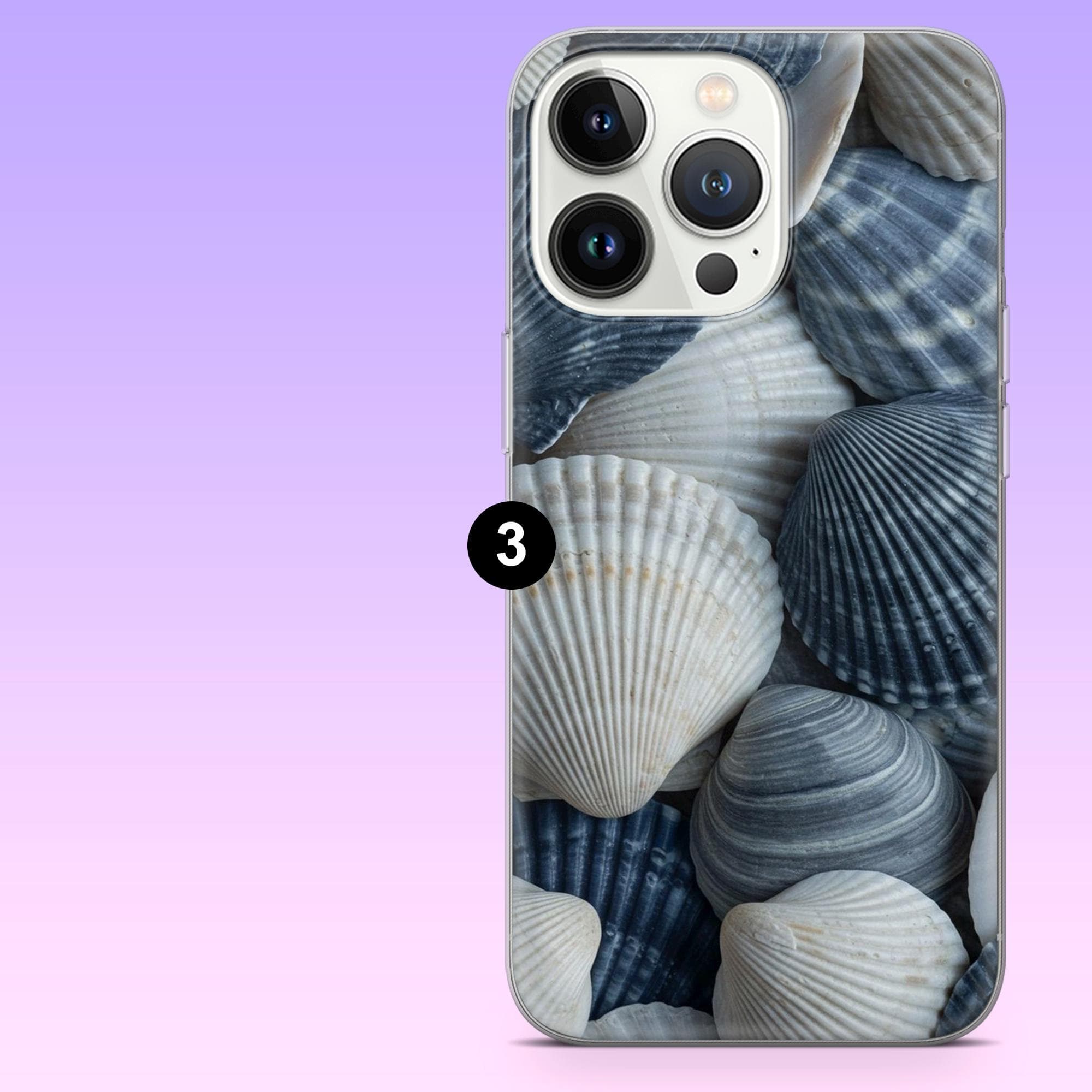 Ocean Shells Phone Case Beach Seashell Aesthetic Cover for iPhone 17Pro, 16, 15, 14, 13, Samsung S25, S24, S23, S22, A16,A56, Pixel 10, 9Pro - image 5