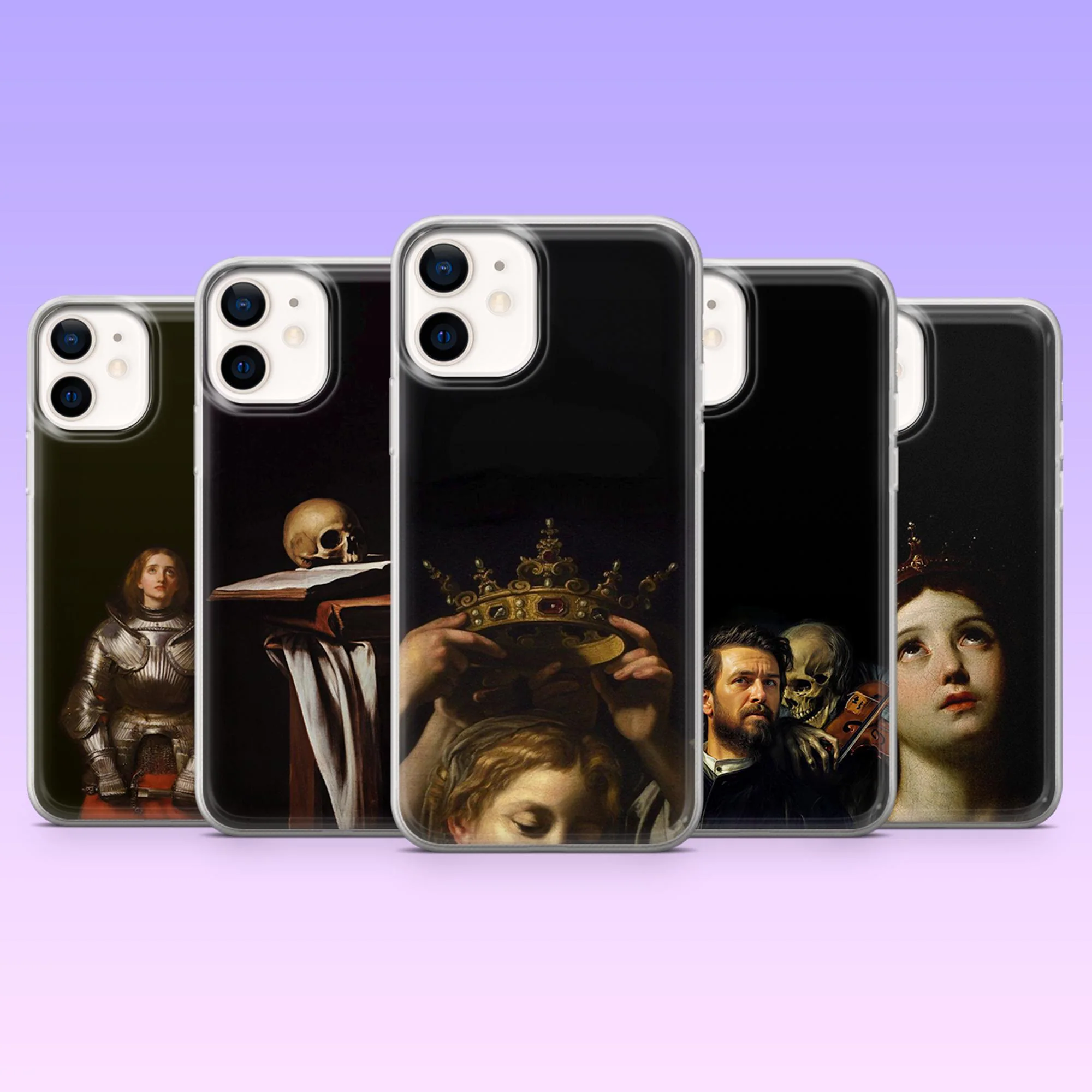 Caravaggio Phone Case Dark Art Baroque Art Cover for iPhone 17Pro, 16, 15, 14, 13, 12, Samsung S25, S24, S23, S22, A16, A56, Pixel 10, 9Pro