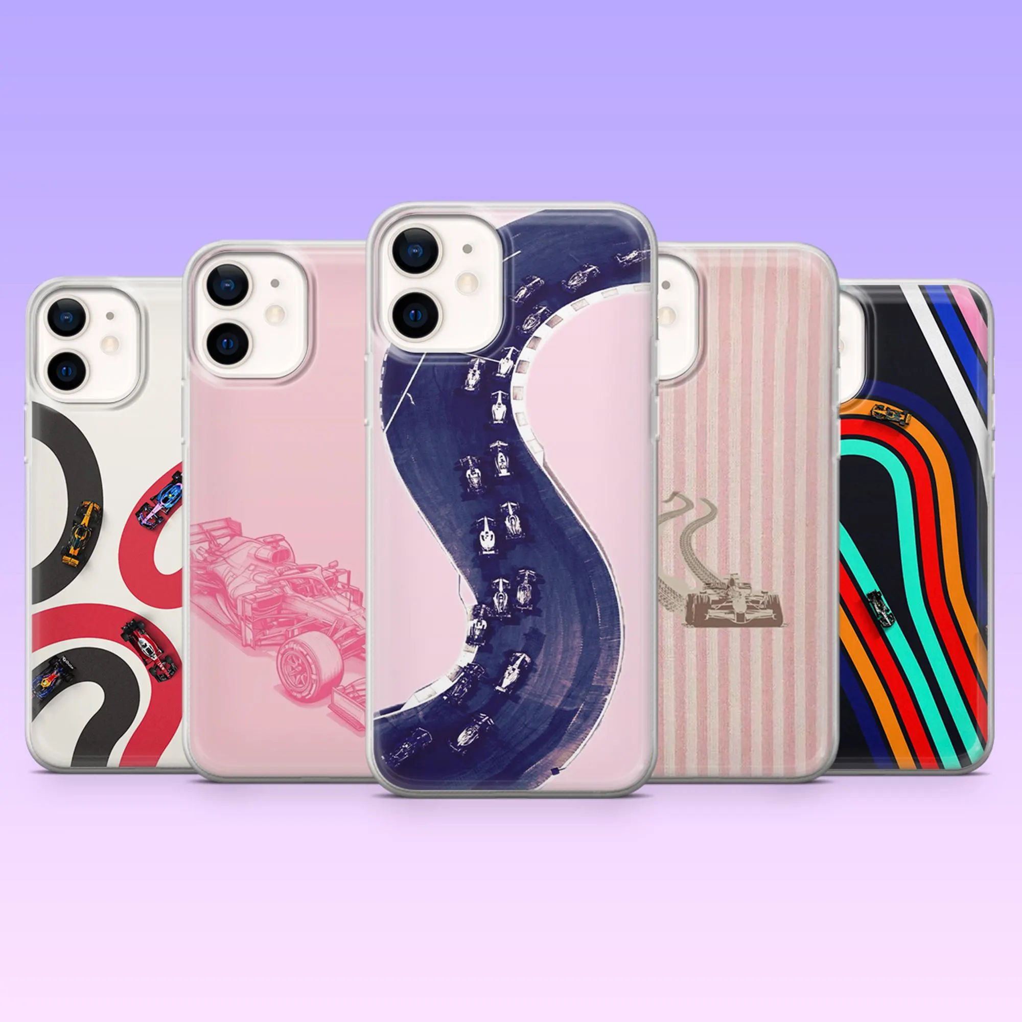 Formula 1 Phone Case Racing F1 Aesthetic Cover for iPhone 17Pro, 16, 15, 14, 13, 12, Samsung S26, S25, S24, S23Fe, A16, A56, Pixel 10, 9Pro