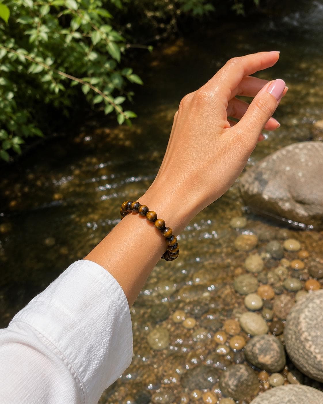 South African Tiger Eye Bracelet, High Grade 5A Gemstone Bead Bracelet, Handmade Stretch Gift for Men - image 5