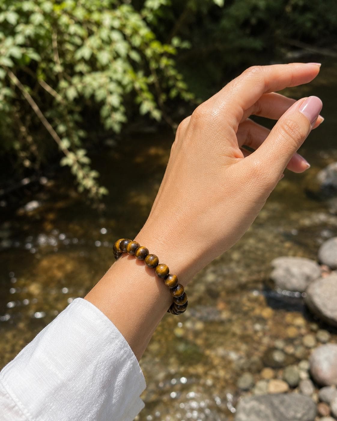 South African Tiger Eye Bracelet, High Grade 5A Gemstone Bead Bracelet, Handmade Stretch Gift for Men - image 4