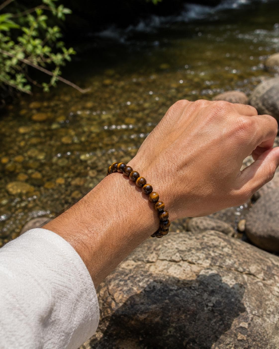 South African Tiger Eye Bracelet, High Grade 5A Gemstone Bead Bracelet, Handmade Stretch Gift for Men - image 3