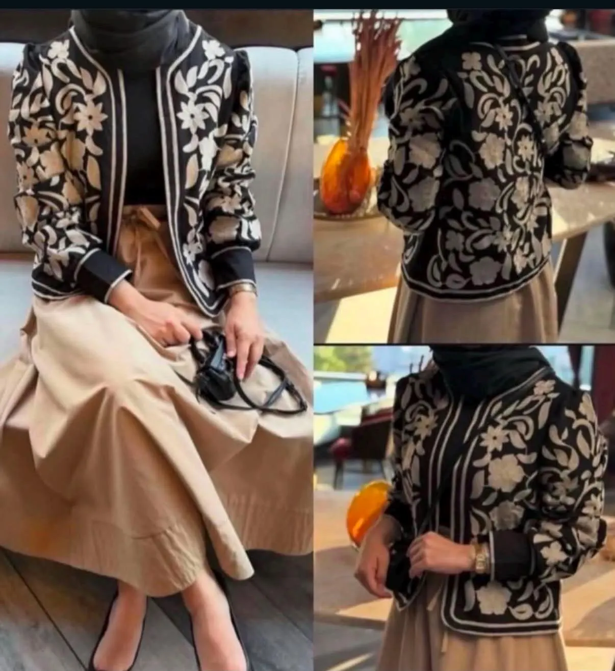 Lightweight Open Front Statement Jacket - image 3