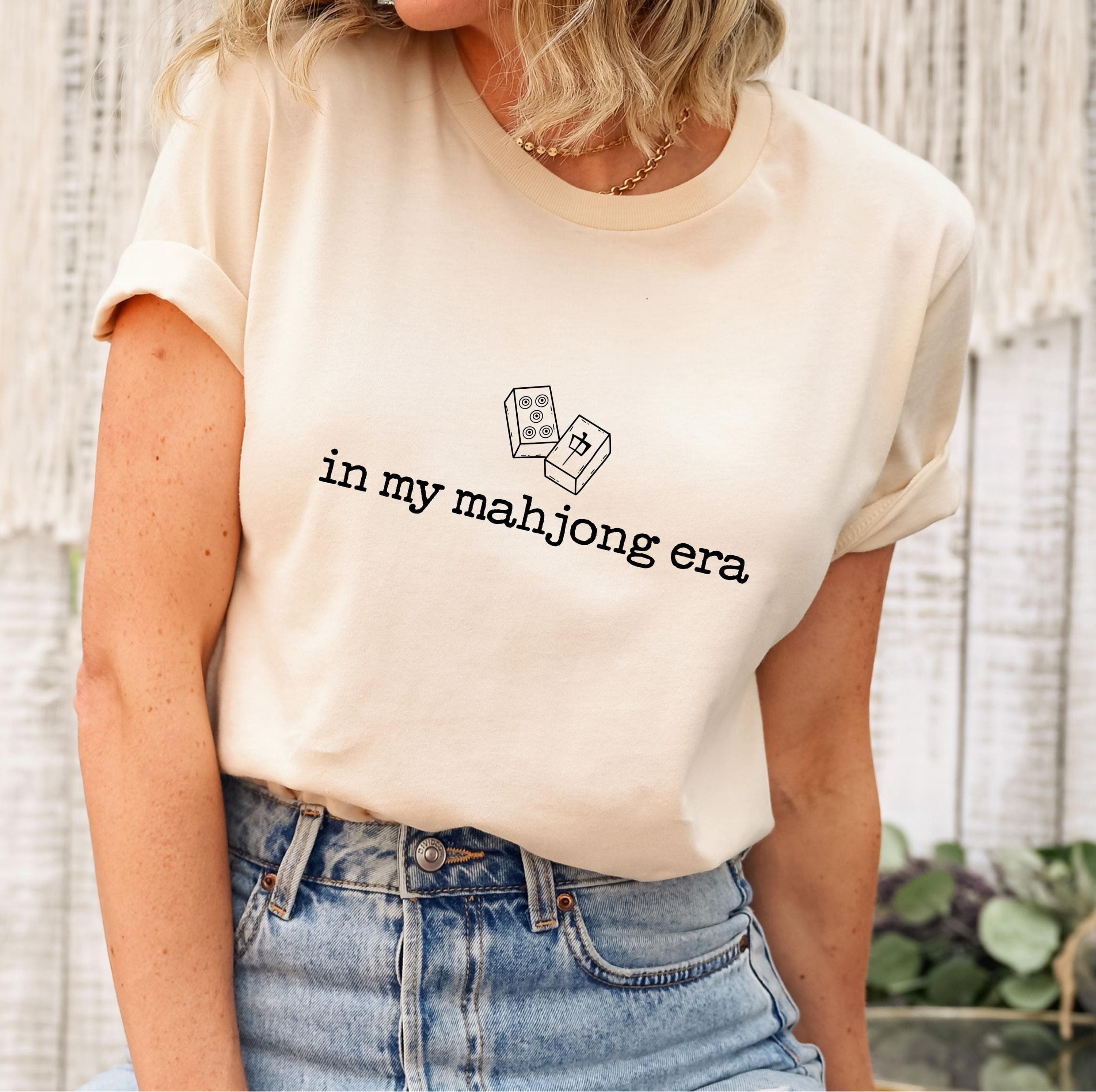 In My Mahjong Era Png Svg | Board Games Tee | Mahjong Player Quote | Trendy Mahjongg Gaming Design for Cricut & Silhouette