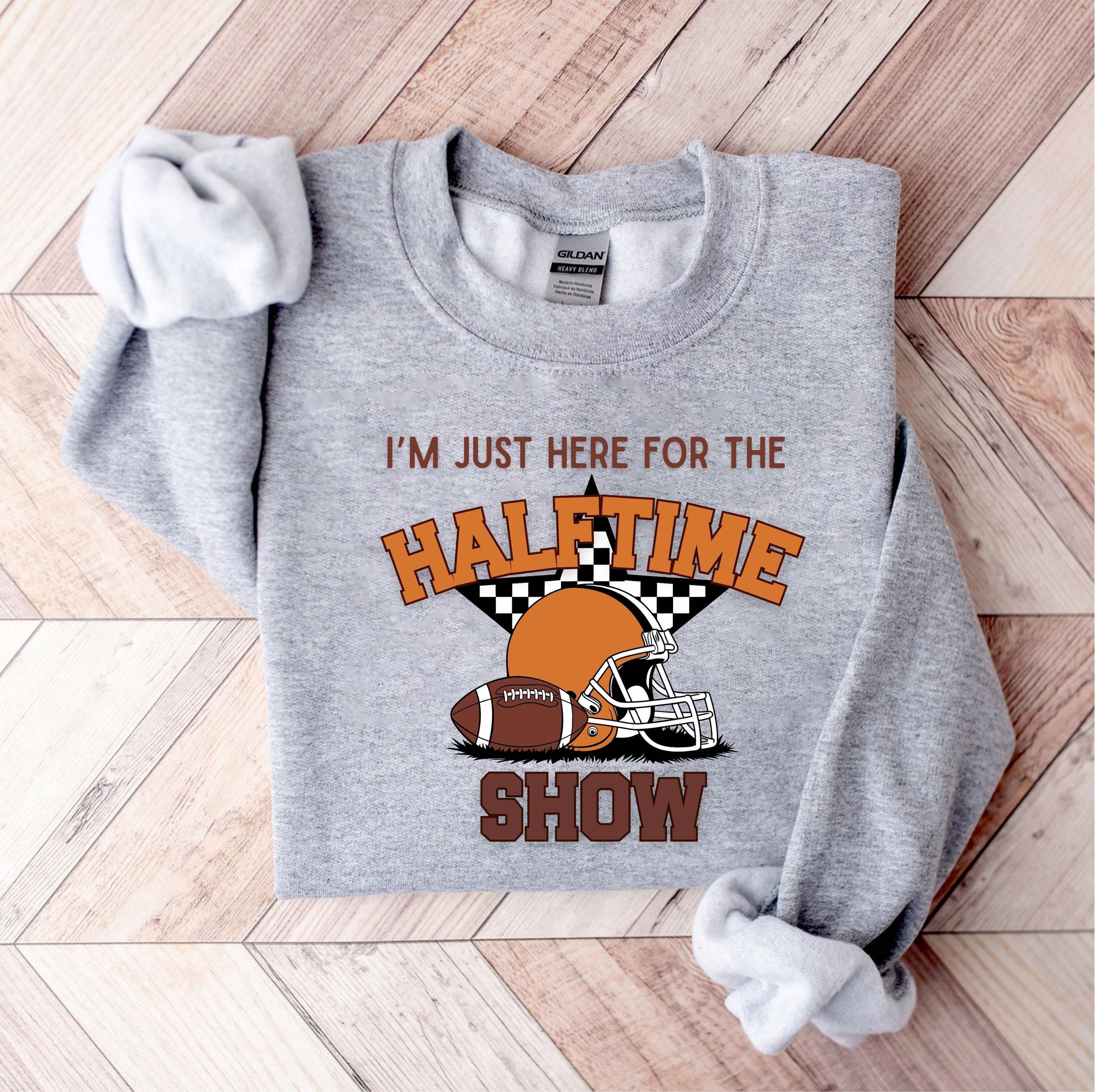 Just Here For Halftime Show Png Svg | Retro Football Design | Big Game Day Shirt Design | Trendy Superbowl Tee for Cricut & Silhouette