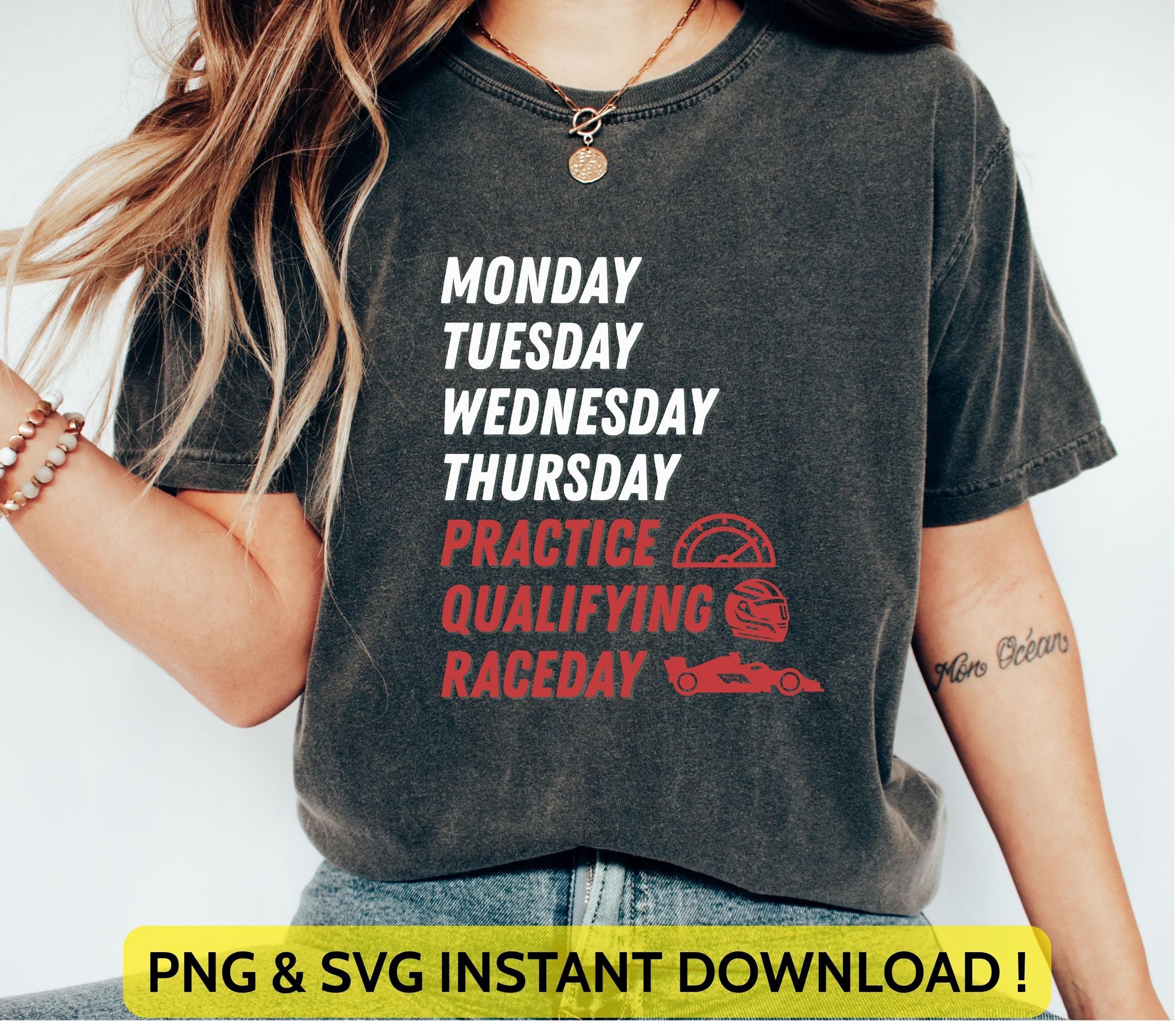 F1 Race Week Png Svg | Formula1 Practice Qualifying Raceday for Cricut & Silhouette