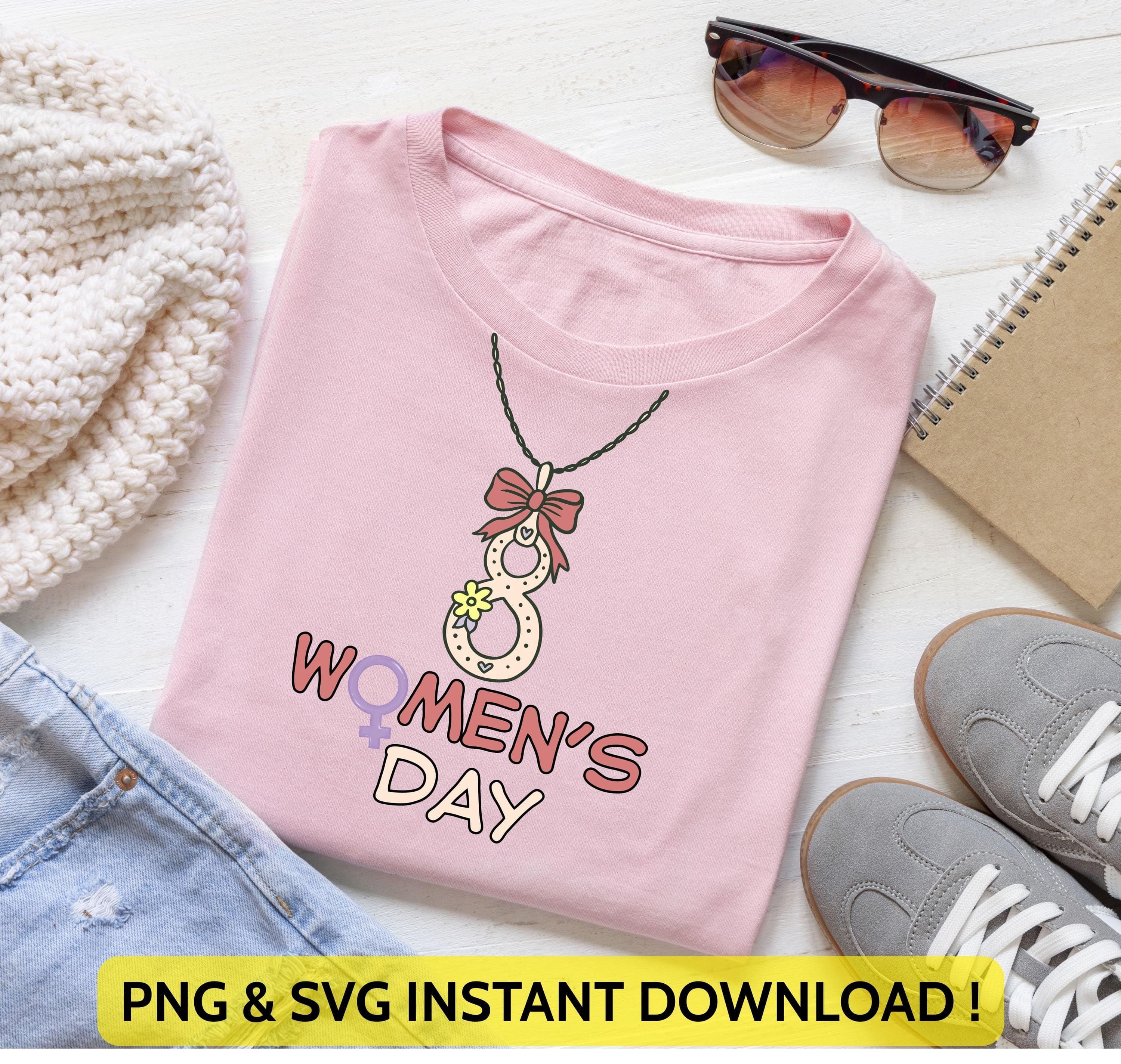 8 March Women's Day Png Svg | Floral Feminist Design | International Women's Day Design | Women Empowerment Art for Cricut & Silhouette
