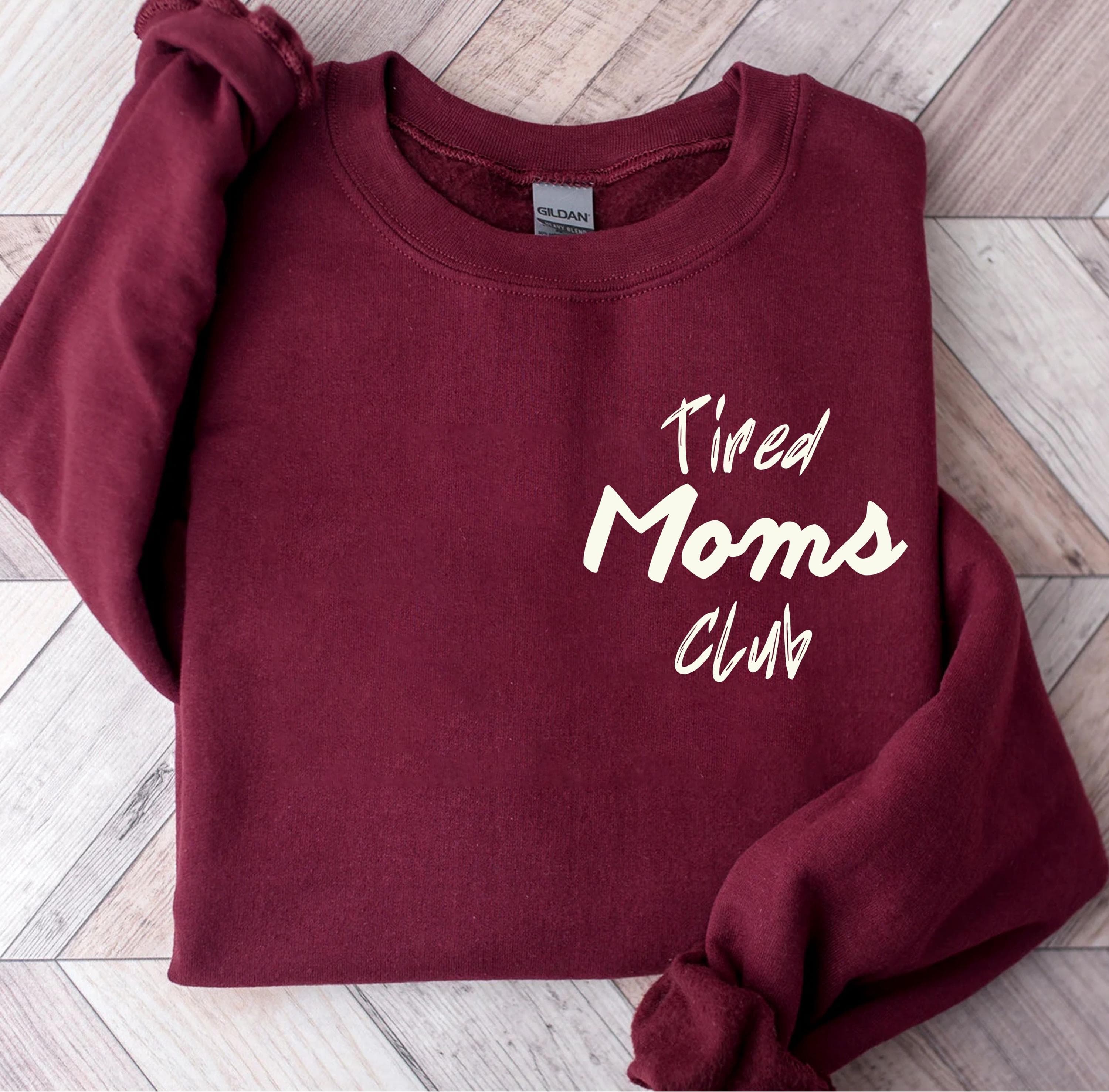 Tired Moms Club Svg Png | Mom Life Png Svg | Mother’s Day Design | Funny Mom Gift for Cricut & Silhouette