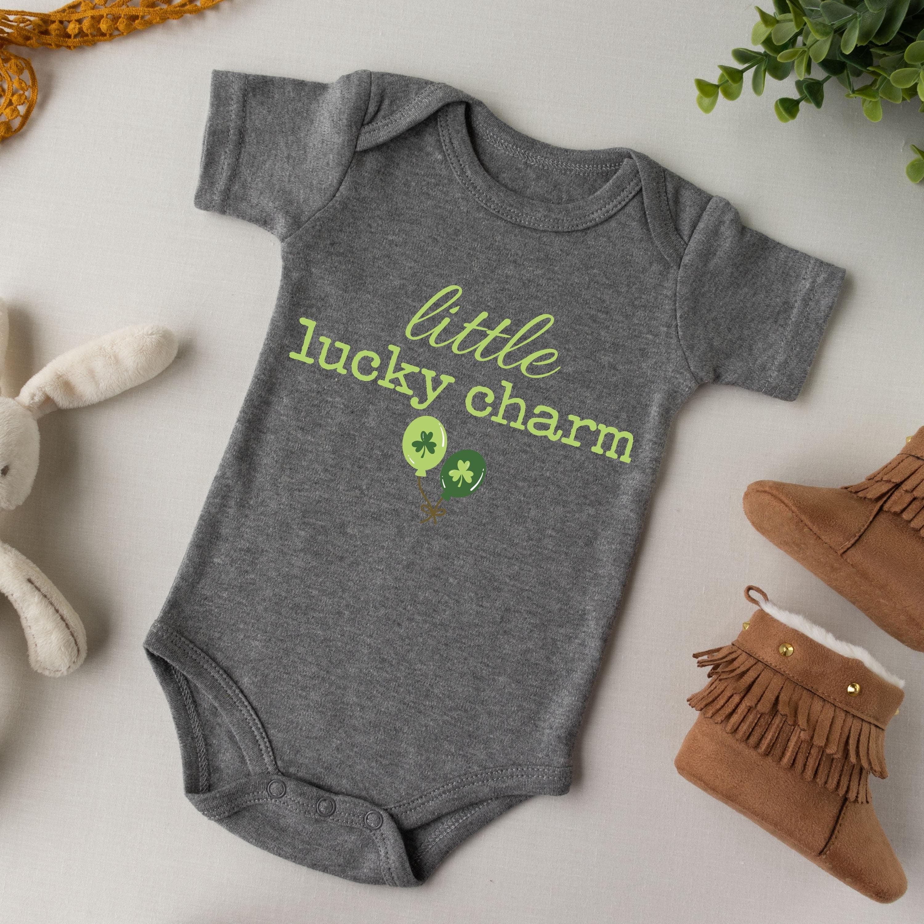 Little Lucky Charm Png Svg | St Patrick's Day Baby Design | Irish Baby Gift | 1st Saint Patty's Day Art for Cricut & Silhouette